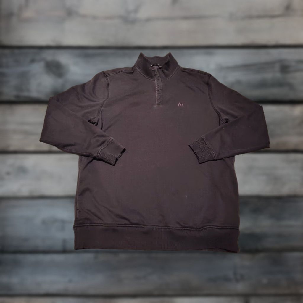 TravisMathew Travis Mathew Cloud Golf Quarter Zip Pullover Black Size XL Sweater Men's Size US XL / EU 56 / 4 - 1 Thumbnail