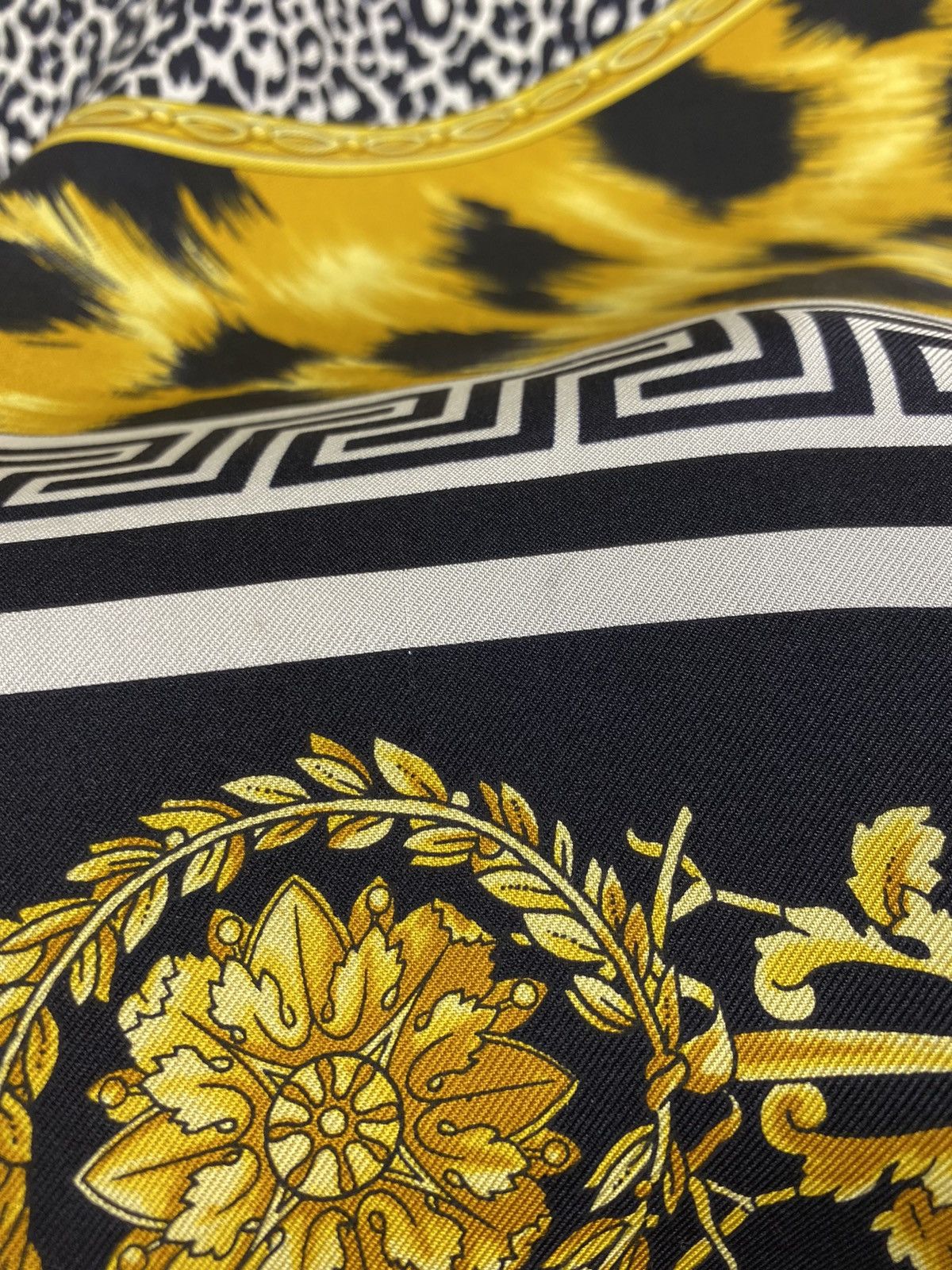 Versace Vintage Gianni Versace Tiger Silk Scarf like Hermes Size ONE SIZE - 5 Thumbnail