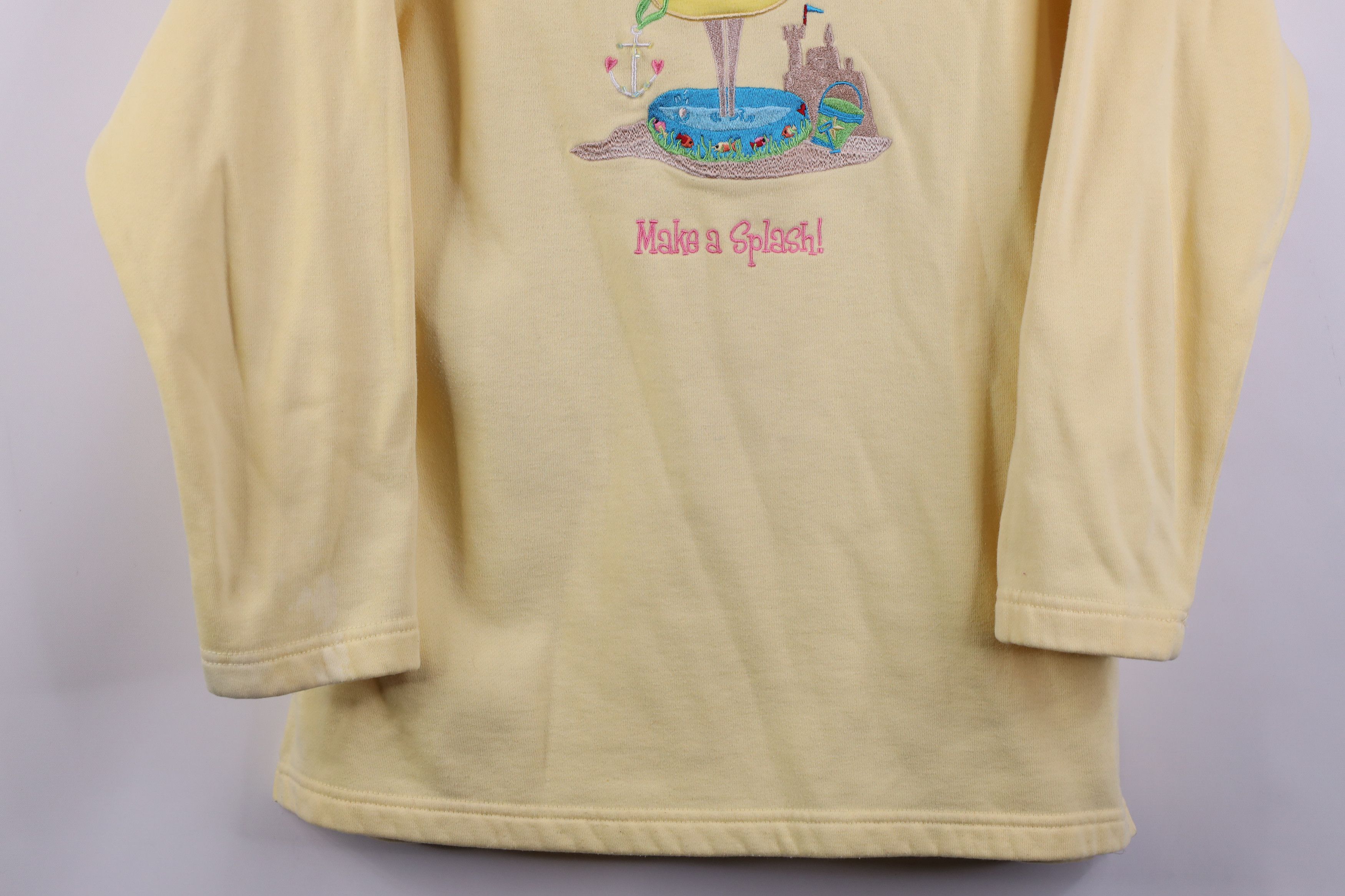 Vintage Vintage 90s Streetwear Beach Beaded Crewneck Sweatshirt Size S / US 4 / IT 40 - 3 Thumbnail