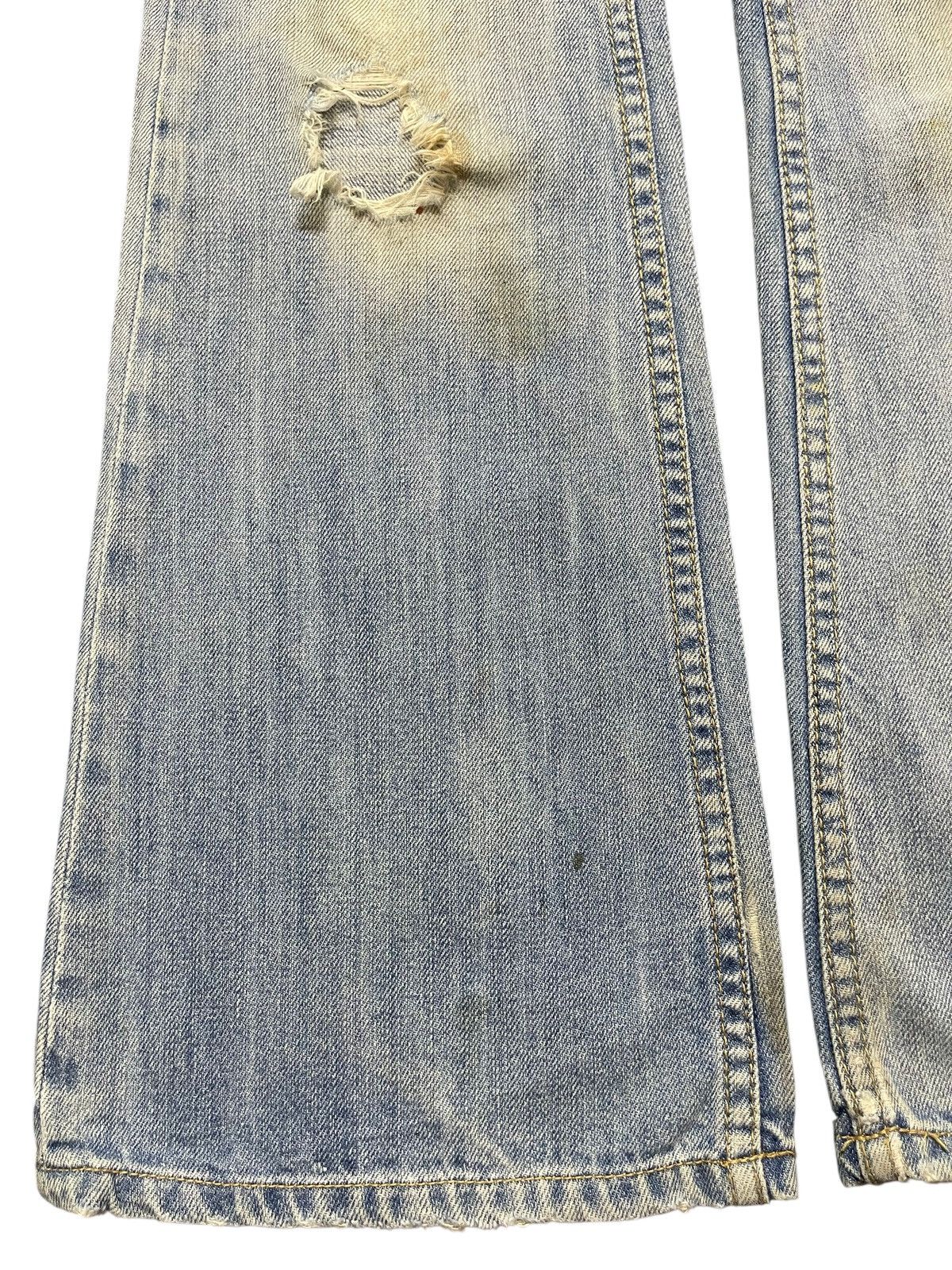 Taverniti Vintage Taverniti Blue Mud Wash Distress Style Flared Jeans Size US 29 - 7 Thumbnail