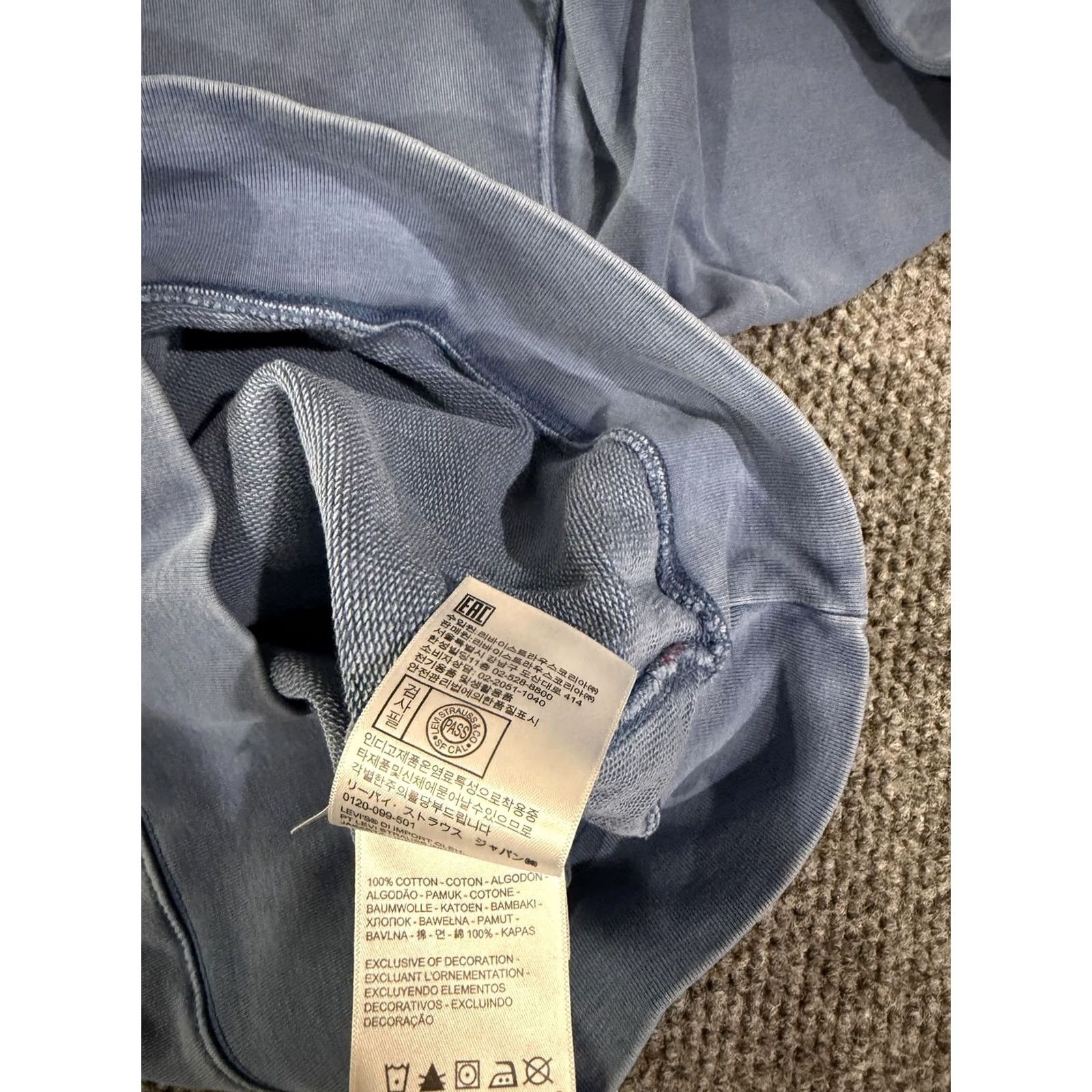 Levi's Levi's Sweatshirt Mens XS Blue Crewneck Pullover Logo Graphic Cotton Relaxed Size US XS / EU 42 / 0 - 7 Thumbnail