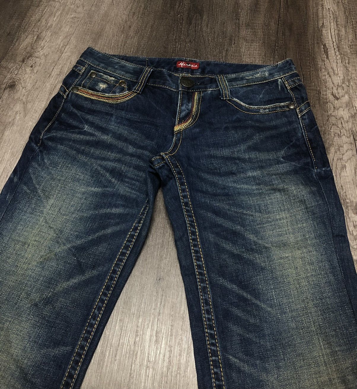 Hysteric Glamour × Japanese Brand WILD JEANS MARAXIA FLARE DISTRESSED DENIM Size 30" / US 8 / IT 44 - 5 Thumbnail