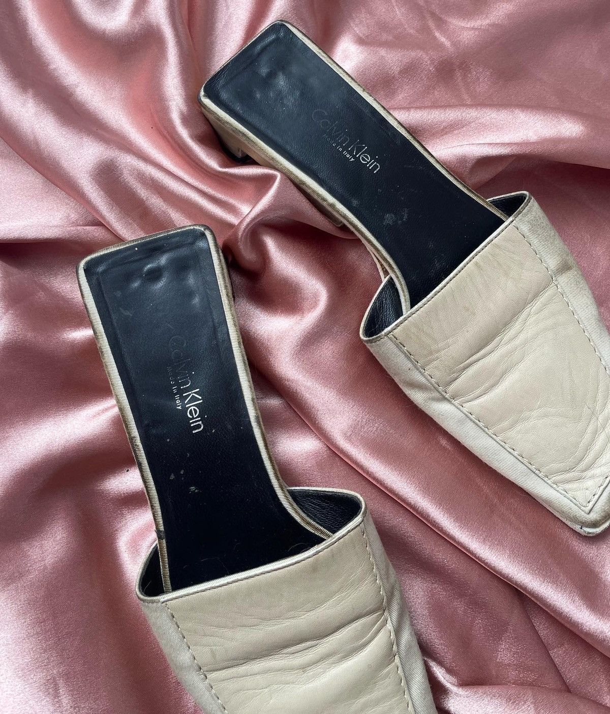 Calvin Klein Calvin Klein leather mules Size US 6 / IT 36 - 3 Thumbnail