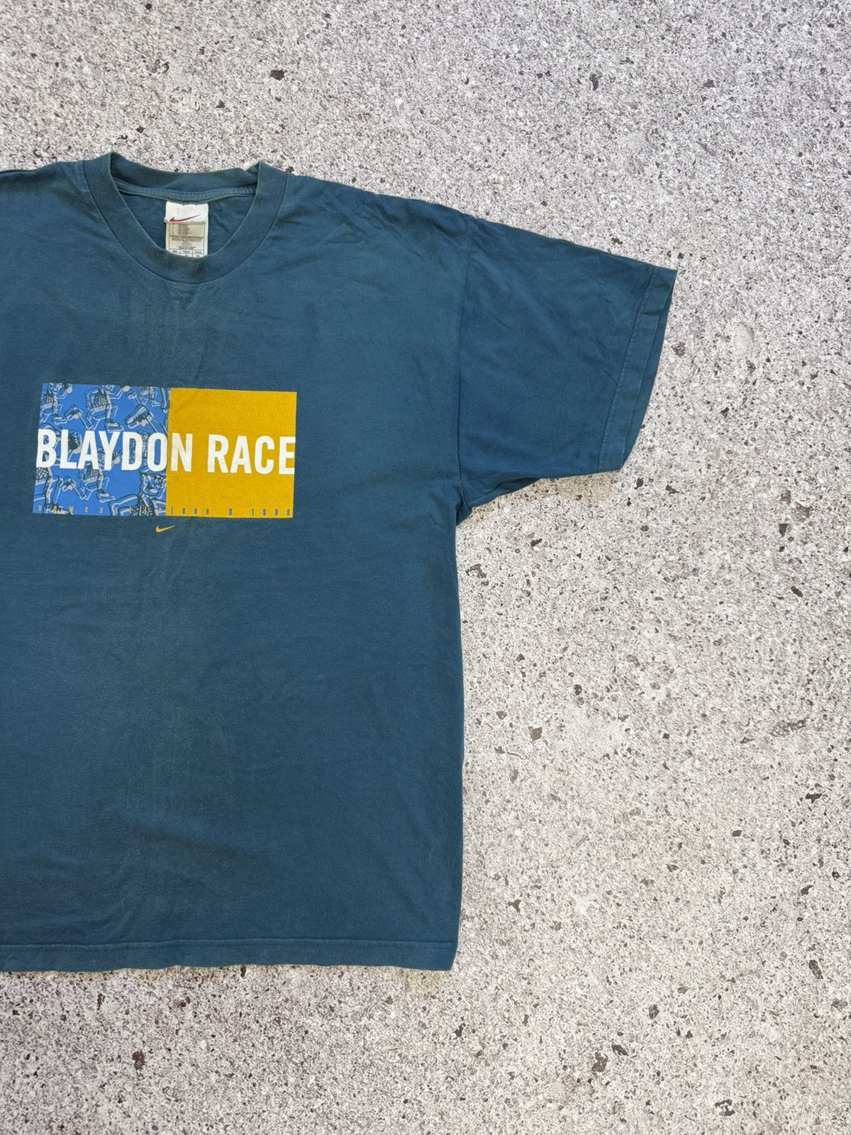 Nike × Vintage Vintage 1999 Nike The Blaydon New Castle Running T-shirt Size US XXL / EU 58 / 5 - 4 Thumbnail