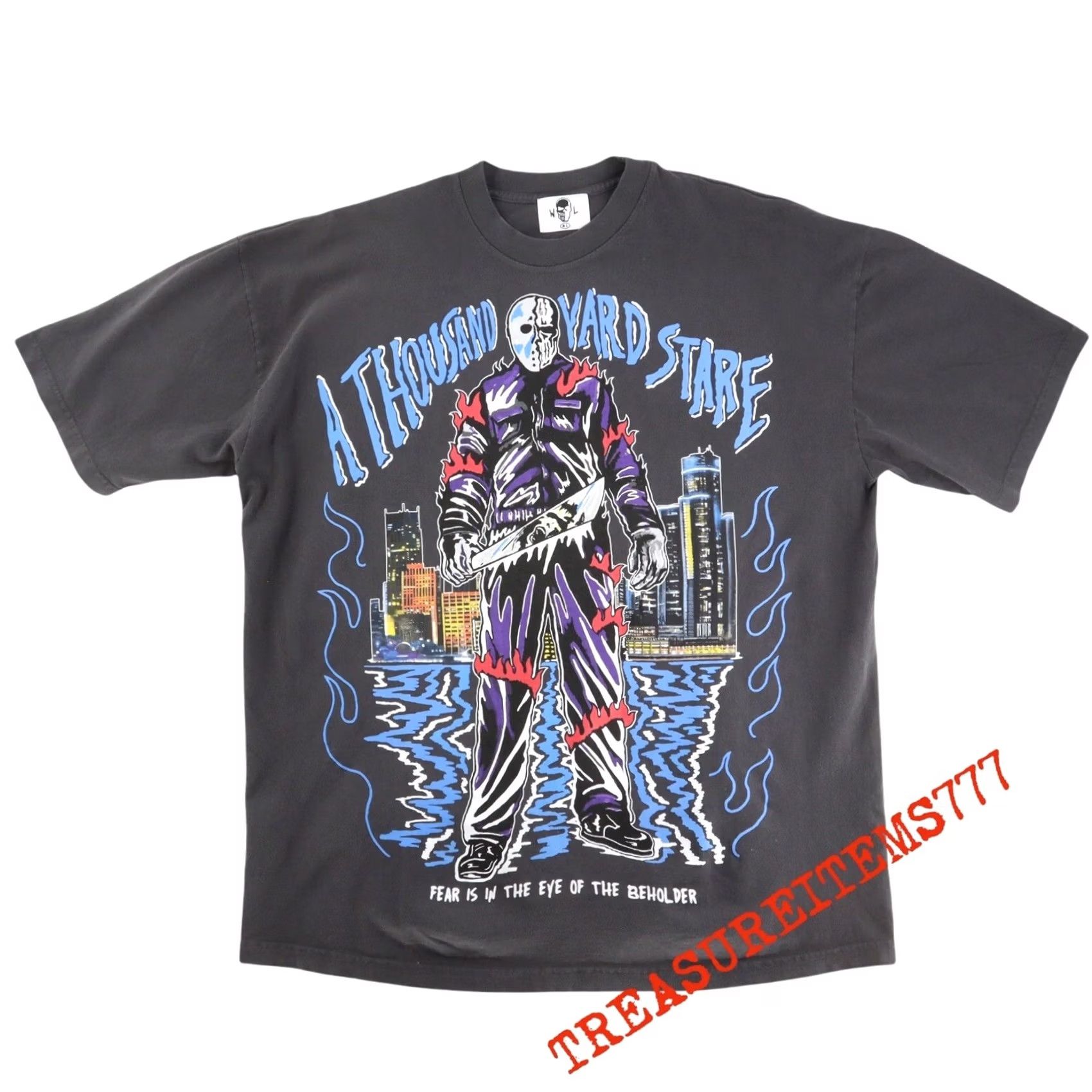 Warren Lotas Warren Lotas T-Shirt XL Black A Thousand Yard Stare Brand New Shirt Mens Tops Size US XL / EU 56 / 4 - 2 Thumbnail