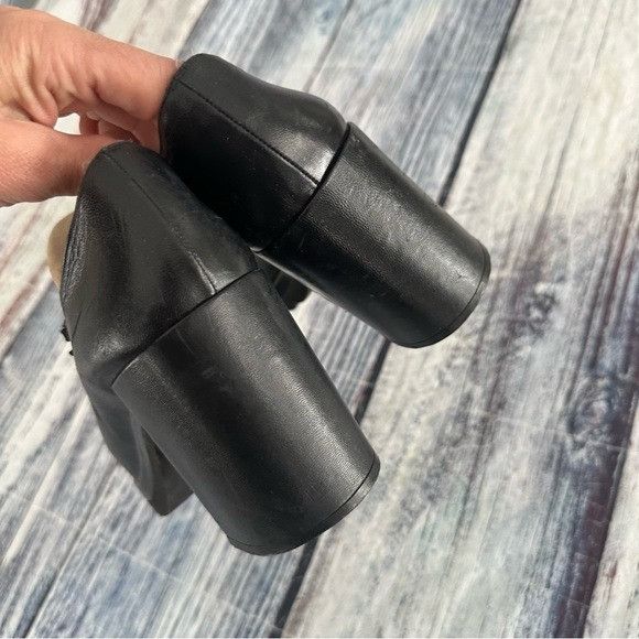 Nine West Vintage 90’s Nine West Unique Cut-Out Design Black Leather W Size US 9.5 / IT 39.5 - 4 Thumbnail