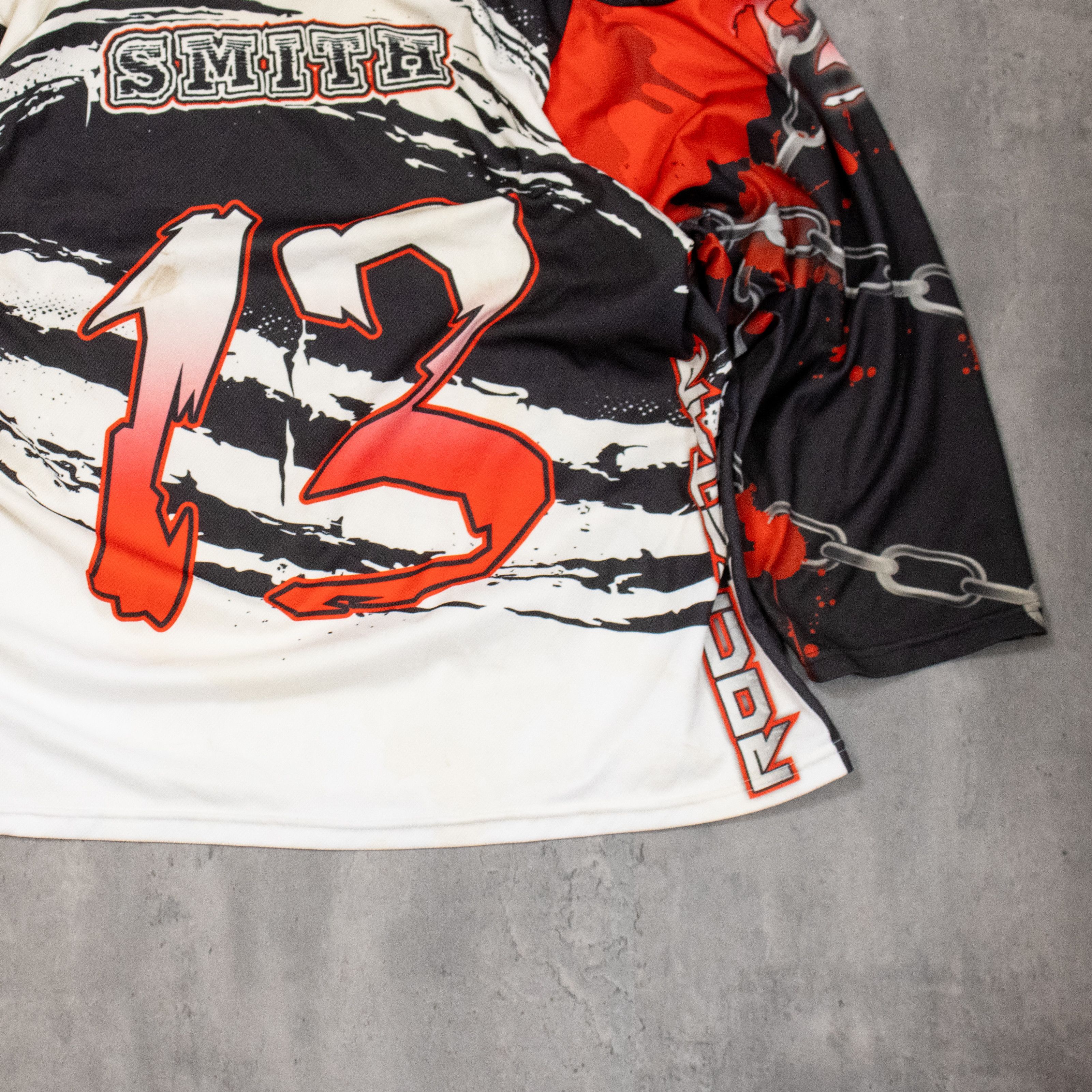 Japanese Brand Y2K 2000's 00's Wolfpack AOP Moto Racing Hockey Jersey Size US M / EU 48-50 / 2 - 7 Thumbnail