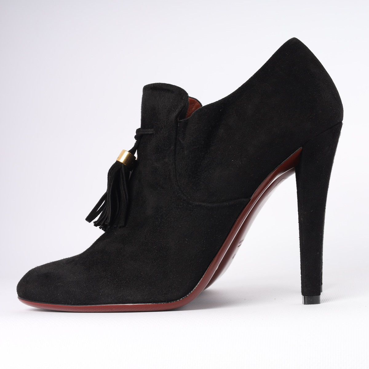 Gucci Gucci Black Suede Mischa Ankle Boots Tassel Size US 10 / IT 40 - 8 Thumbnail