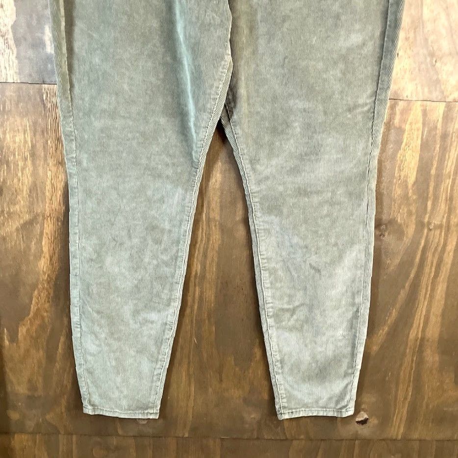 American Eagle Outfitters American Eagle Womens Pants Green Corduroy High Rise Jegging Stretch 18 Plus Size 25" / US 0 / IT 36 - 3 Thumbnail
