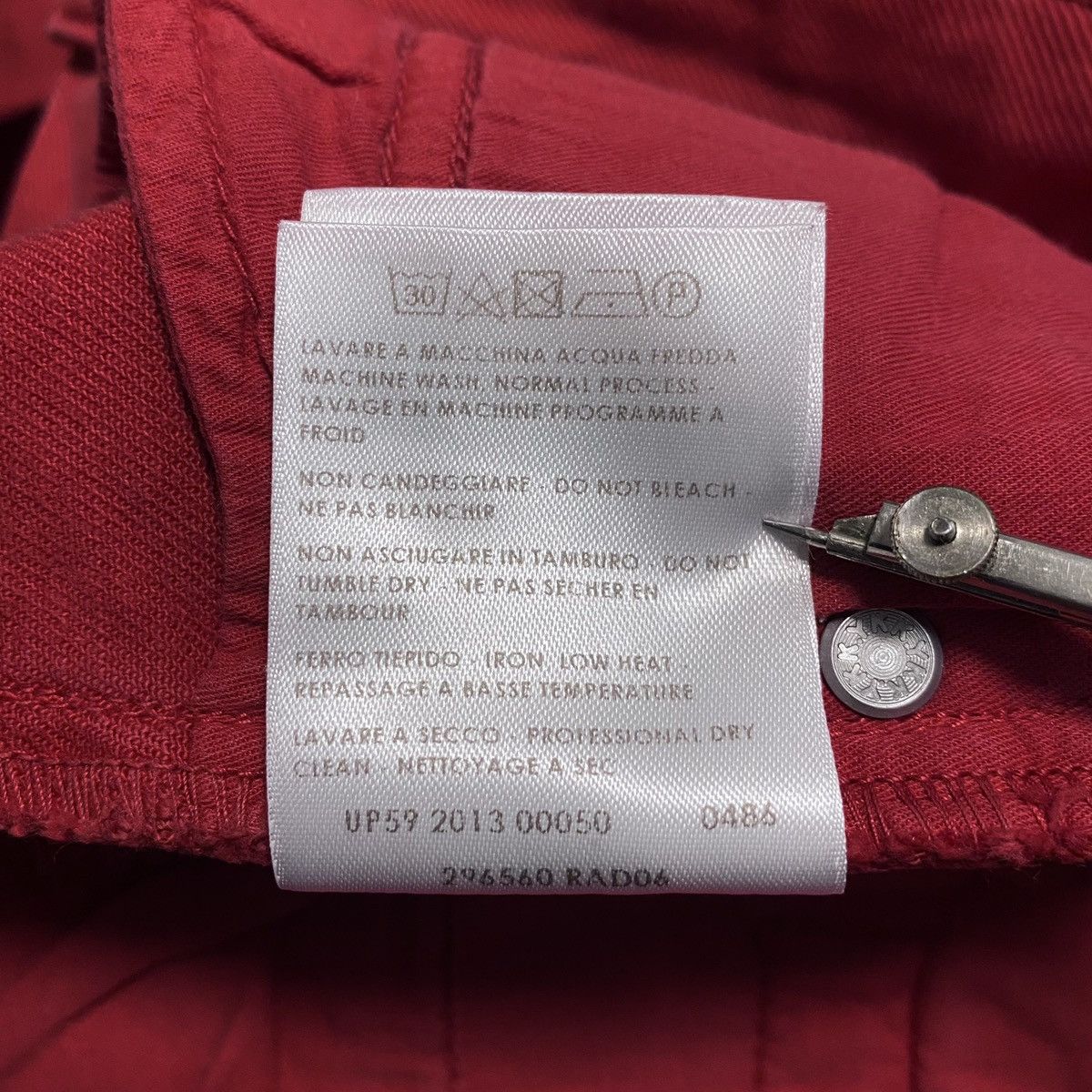 Alexander McQueen 2013 Alexander McQueen McQ Red Zip Slim Fit Jeans Denim Size 26" / US 2 / IT 38 - 21 Thumbnail