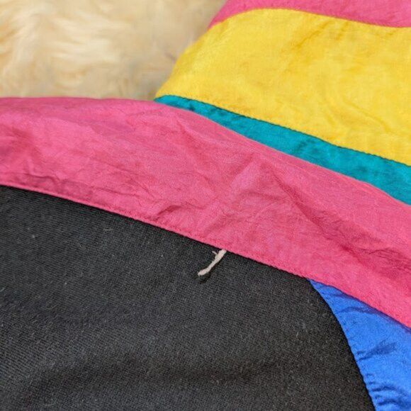 Other VTG 80's Lavon Color Block Abstract Windbreaker Women Sz L Size L / US 10 / IT 46 - 6 Thumbnail