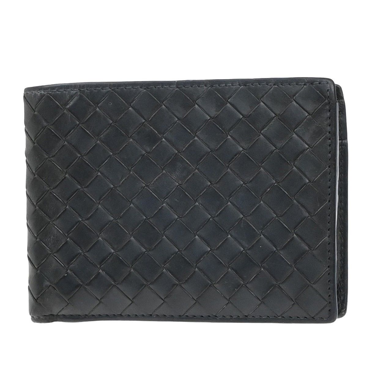 Bottega Veneta Bottega Veneta Compact Bifold Wallet Embossing Leather Size ONE SIZE - 1 Thumbnail