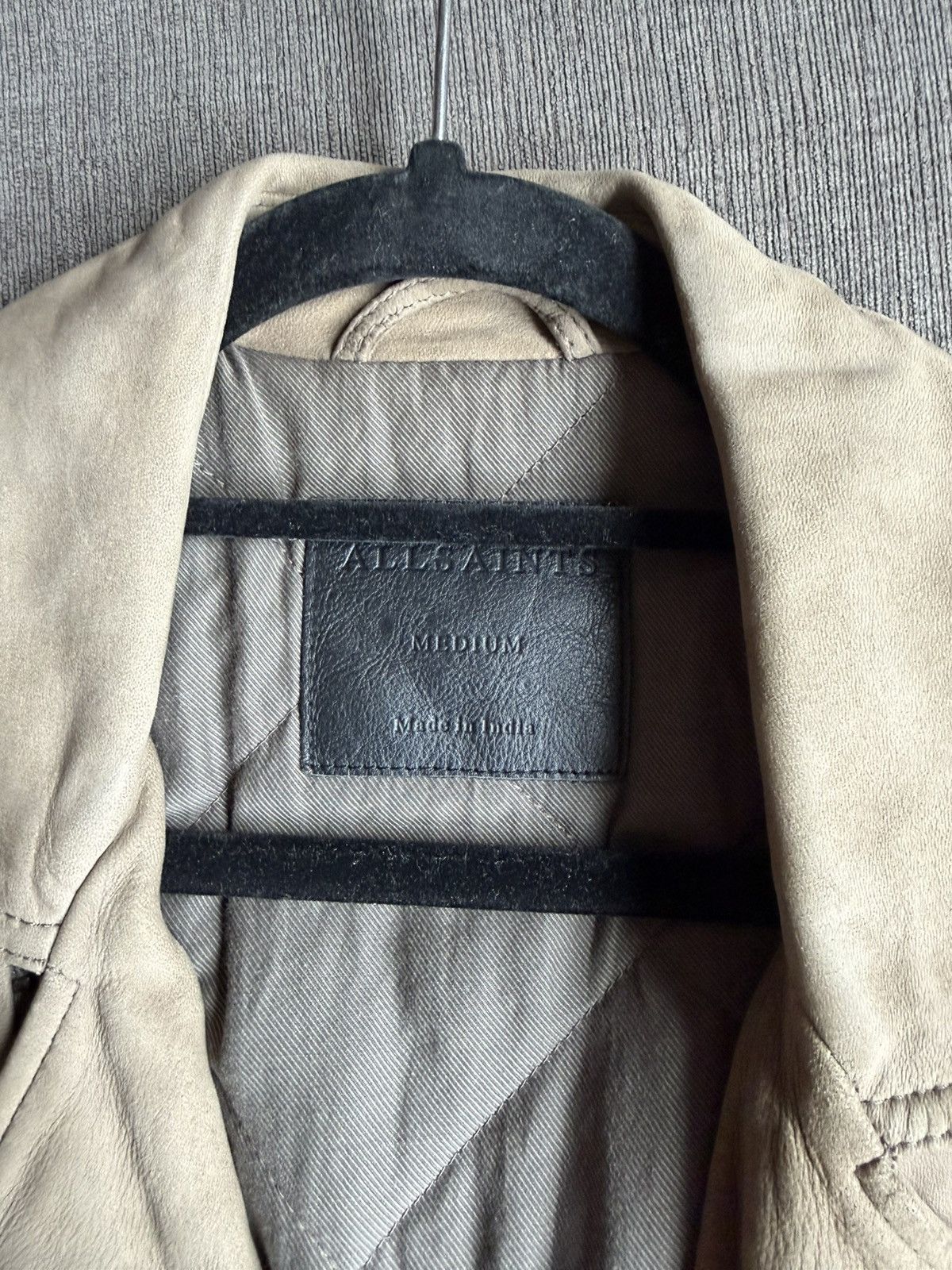 Allsaints Suede Biker Jacket Size US M / EU 48-50 / 2 - 2 Thumbnail