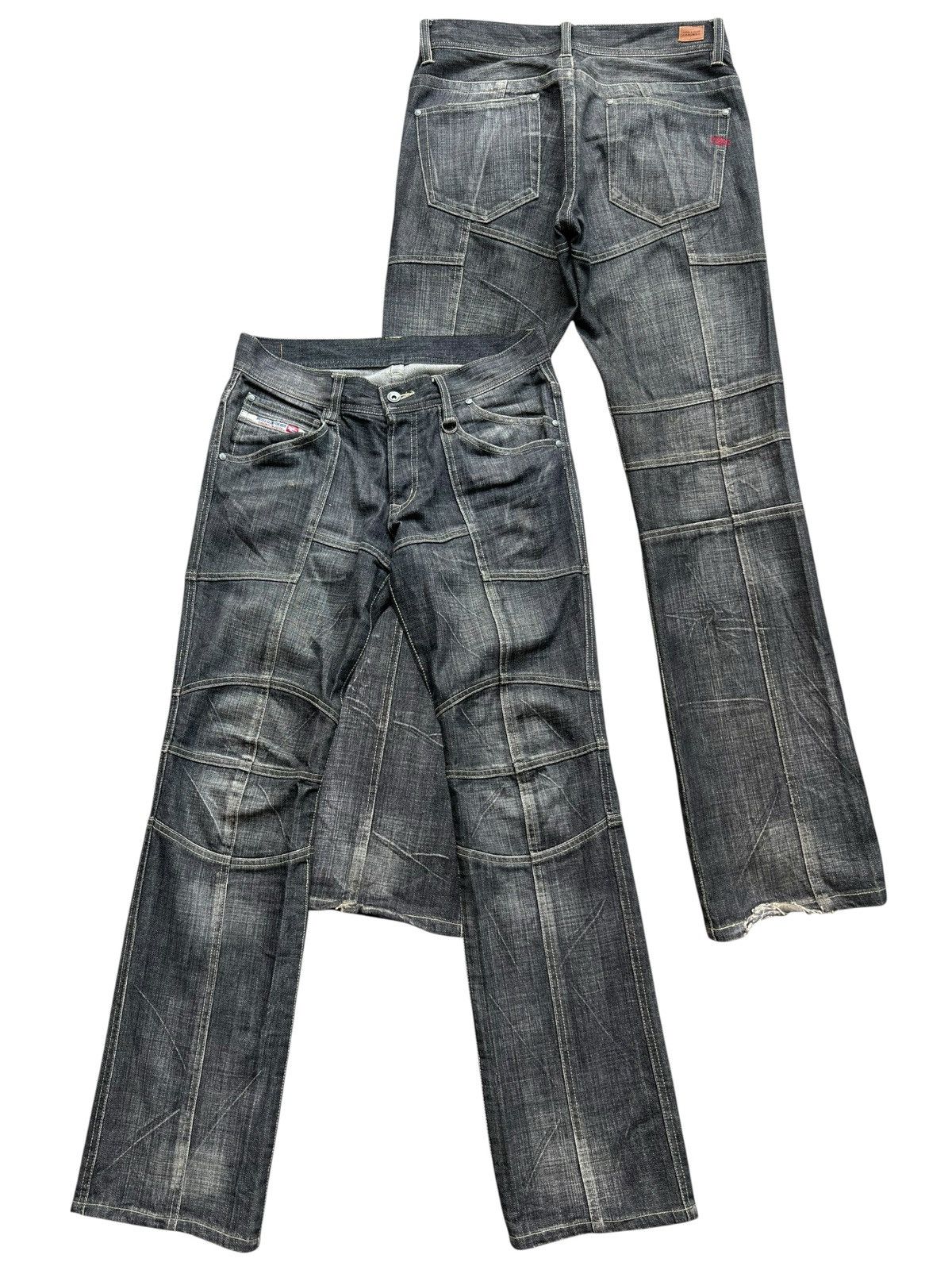 Nicole Club Gothic Patch Low Rise Denim Jeans 32x33