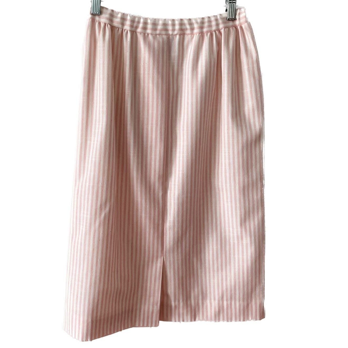 Pendleton × Vintage Pendleton Vintage Silk Blend Pink Pinstripe Skirt size 6 Size 28" / US 6 / IT 42 - 3 Thumbnail