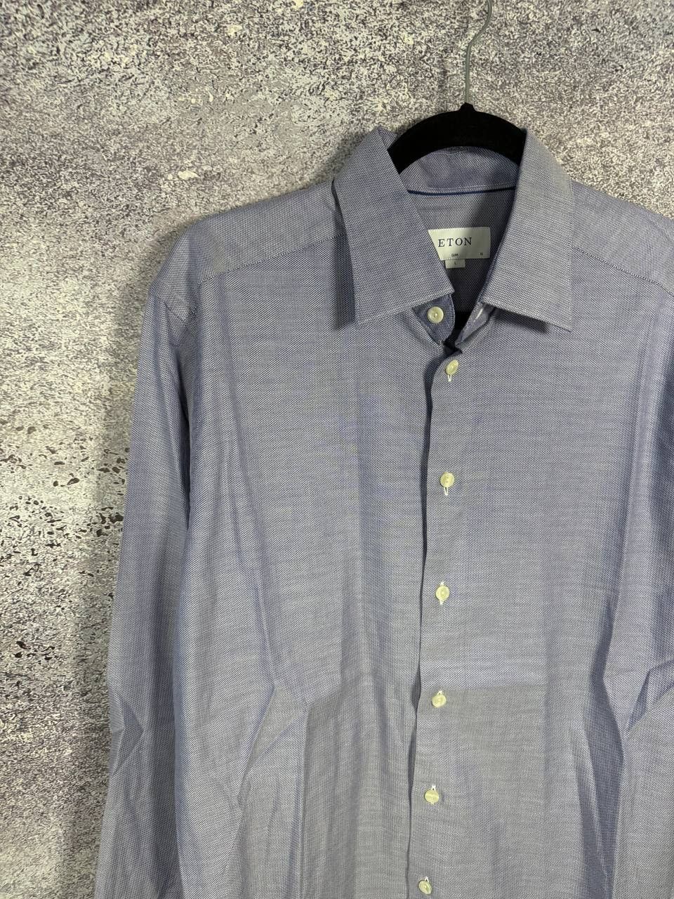 Eton Eton York Slim Formal Shirt Men's Large Button Up Cutaway Size US L / EU 52-54 / 3 - 3 Thumbnail