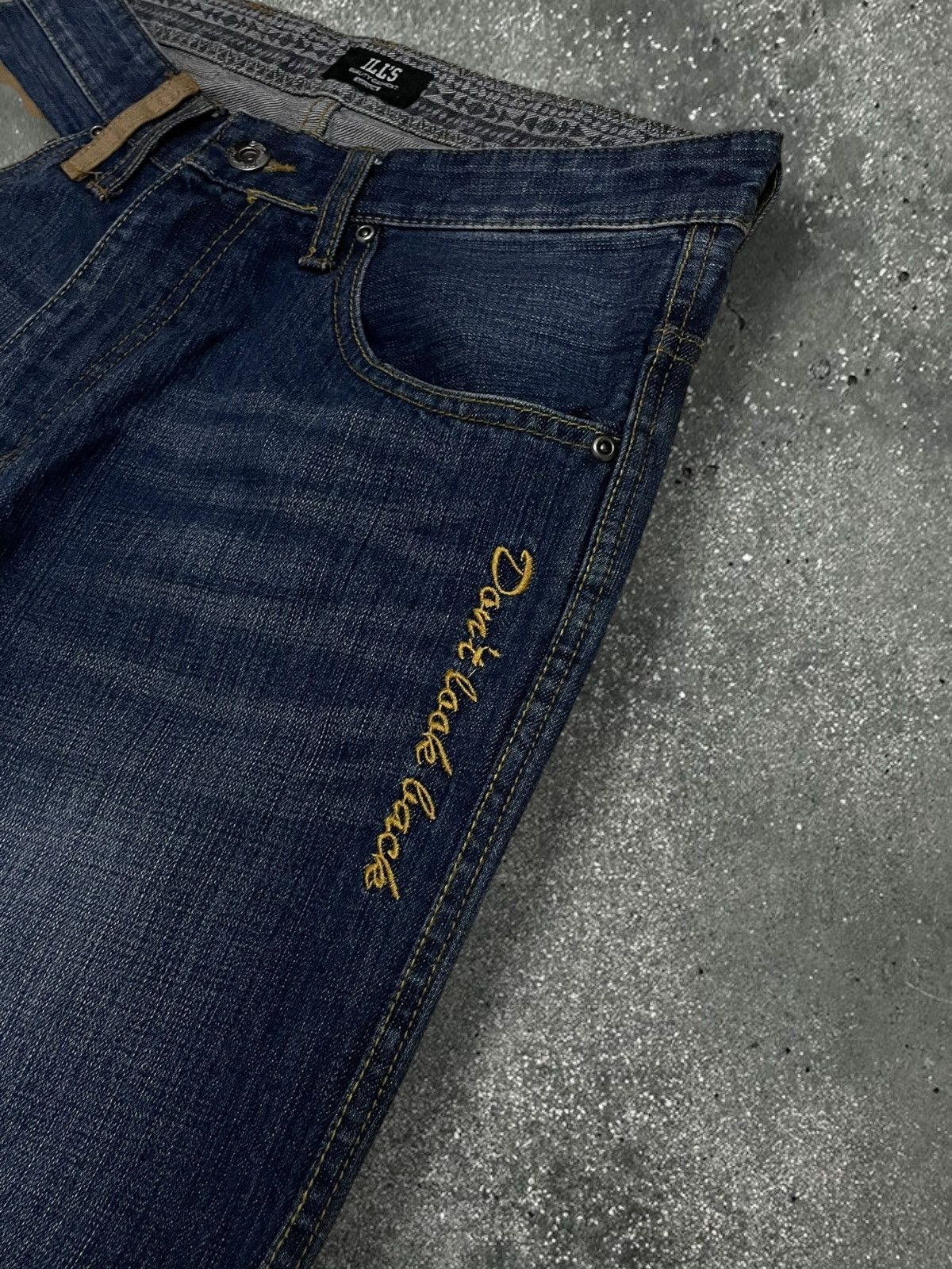 Japanese Brand Vintage Japan Rare IllGarment Just Go Forward Daicock Denim Size US 31 - 15 Thumbnail
