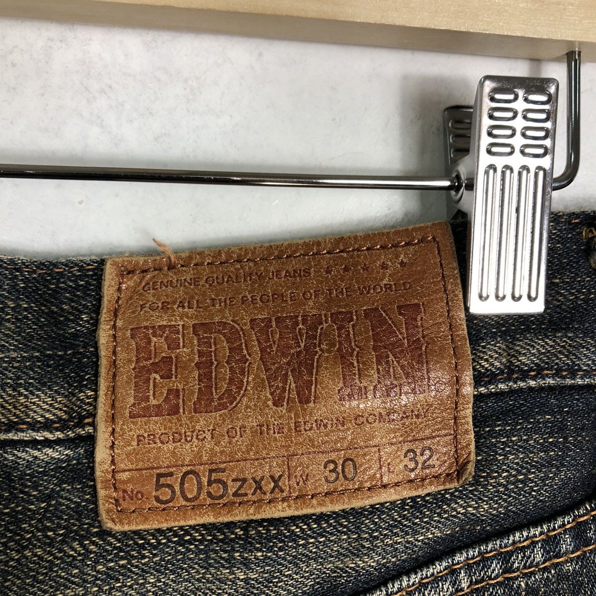 Edwin 90’s VINTAGE EDWIN 505ZXX ORANGE TAG SELVEDGES JAPAN Size US 29 - 14 Thumbnail