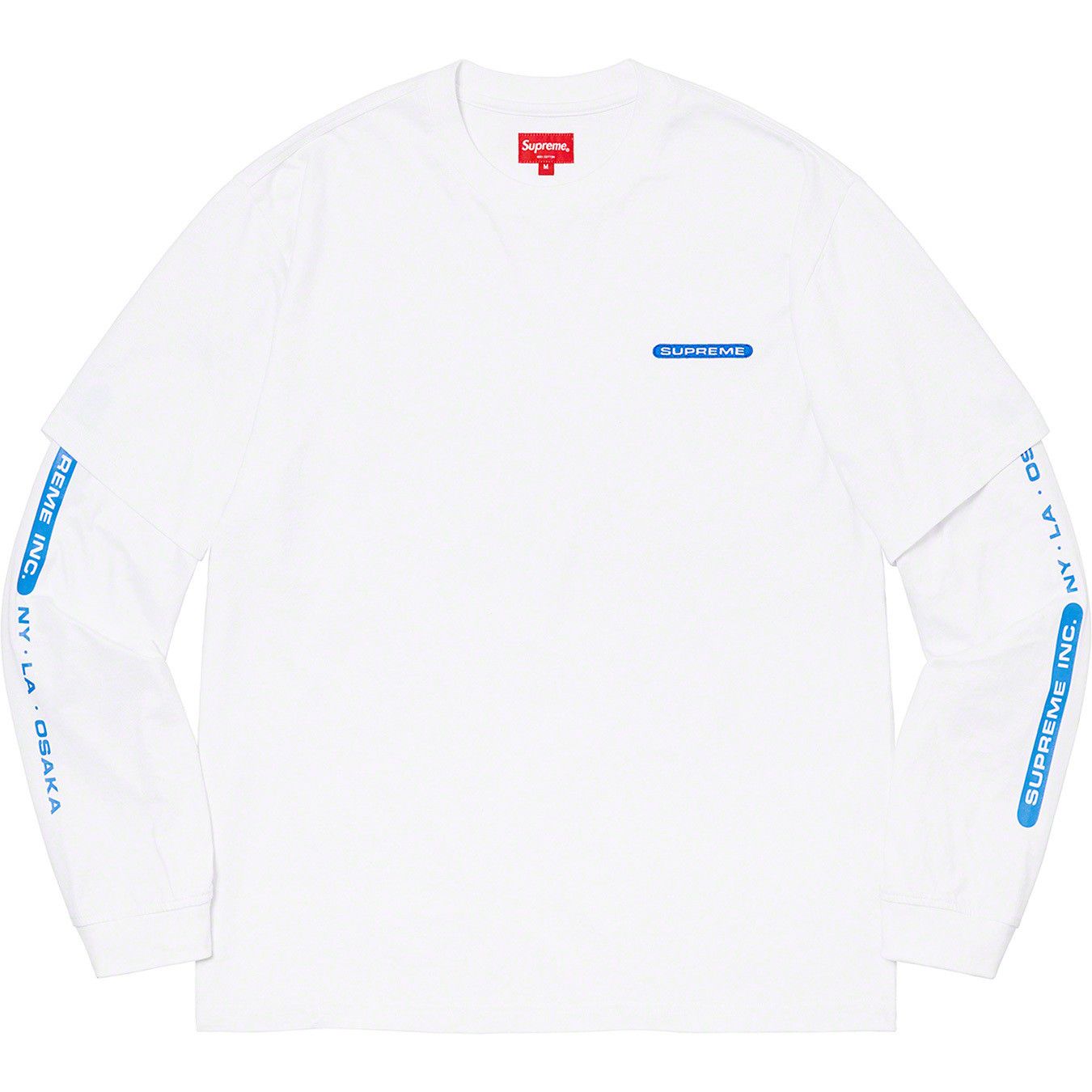 image of Supreme Inc. Paneled L/s Top White Small, Men's