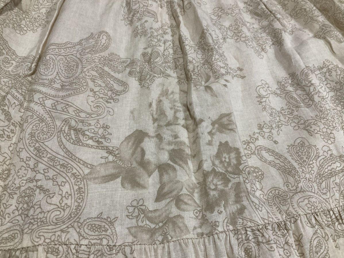 If Six Was Nine × Japanese Brand × Le Grande Bleu (L.G.B.) 🔥Y2K Archived G.O.A Boho Skirt Flared Paisley Floral Size 32" / US 10 / IT 46 - 7 Thumbnail