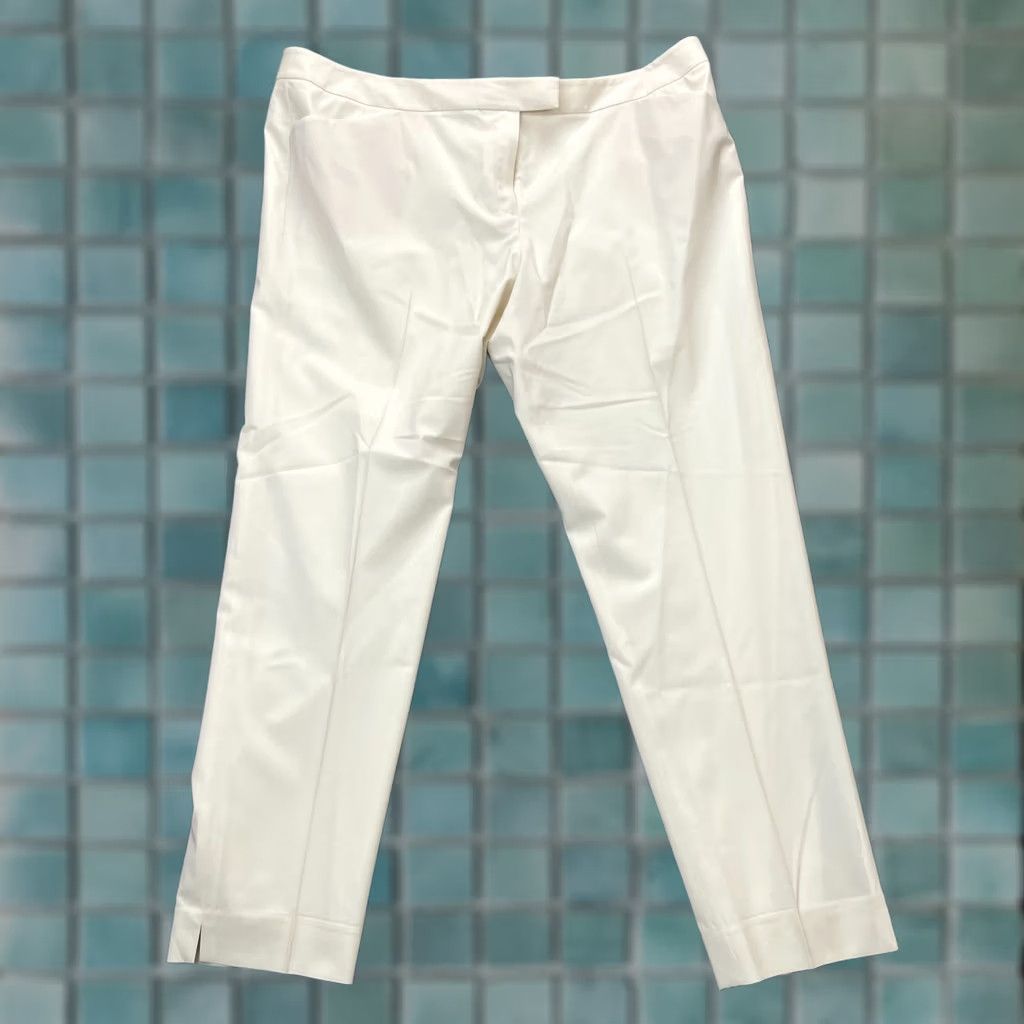 Vintage Lafayette 148 New York Womens Pants Beige Wool Premium Fit Size 28" / US 6 / IT 42 - 1 Thumbnail