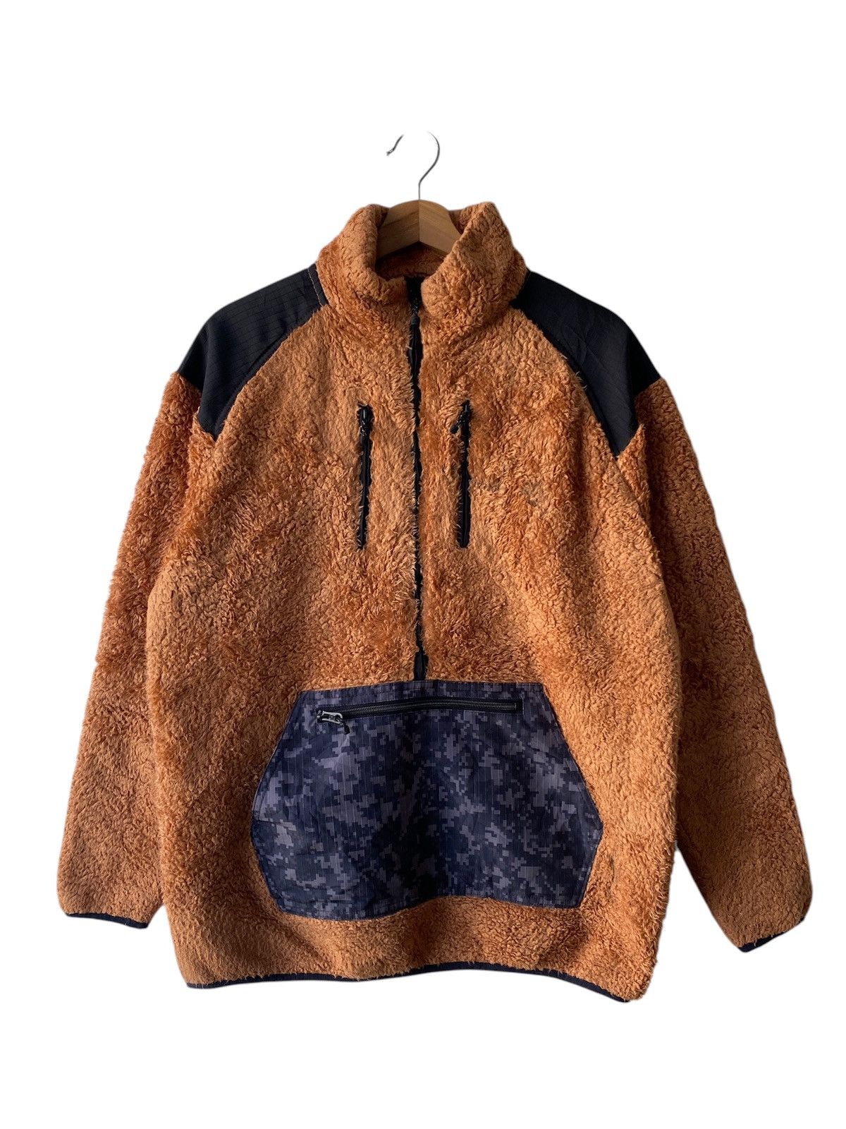 Japanese Brand Fieldcore Half Zipper Design Fleece Sherpa Jacket Size US L / EU 52-54 / 3 - 1 Thumbnail