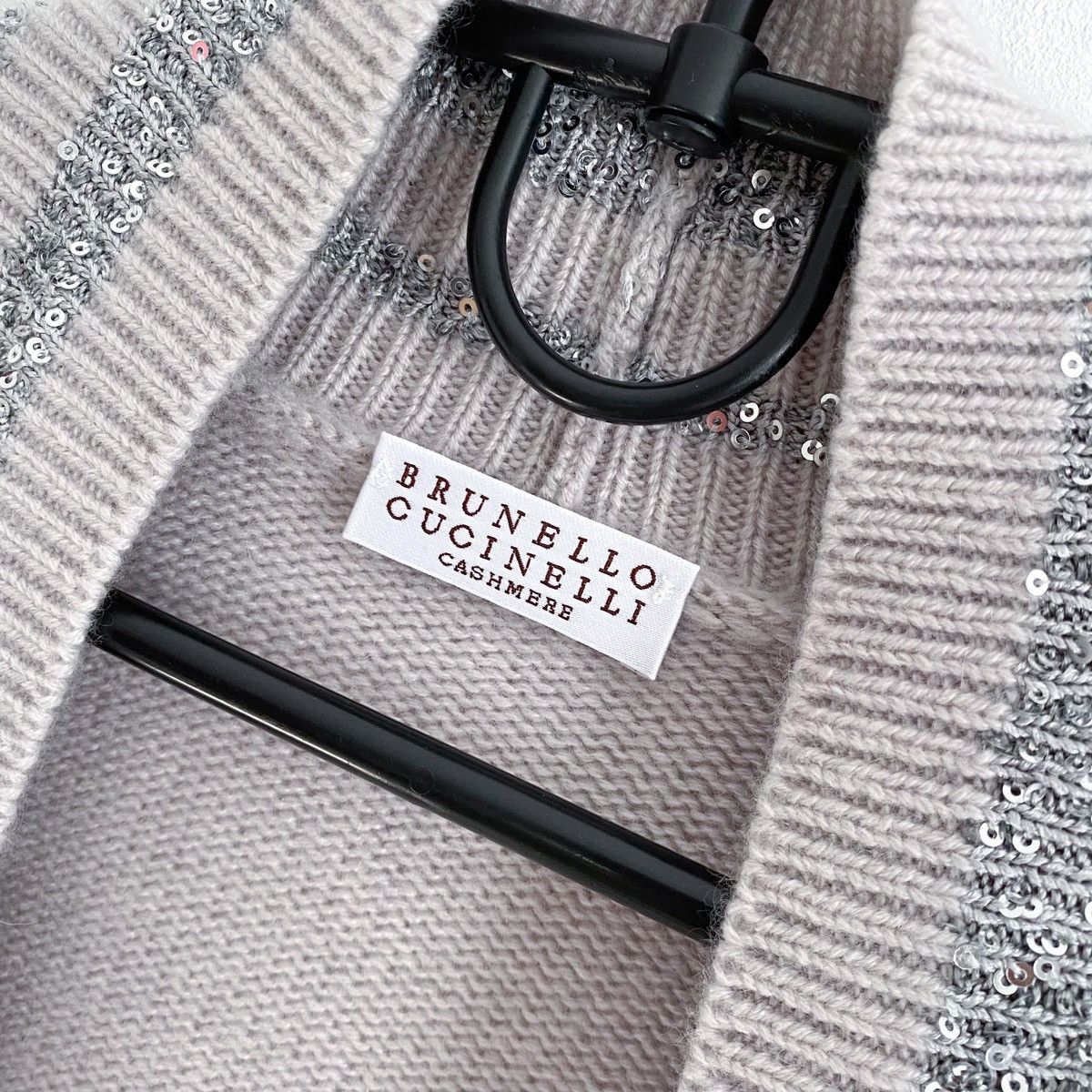 Brunello Cucinelli Brunello Cucinelli Short Sleeve Cashmere Sweater Size L / US 10 / IT 46 - 11 Thumbnail