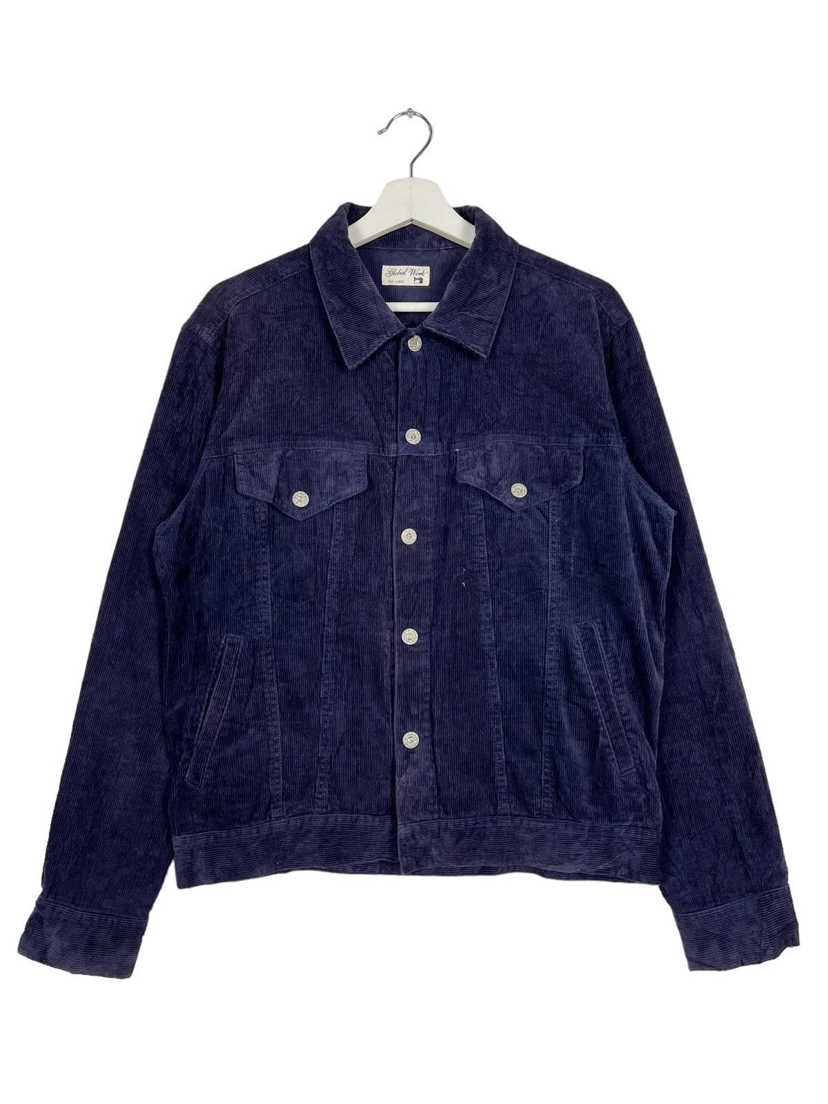 Global Work 🔥 GLOBAL WORK CORDUROY TRUCKER JACKET Size US M / EU 48-50 / 2 - 1 Thumbnail