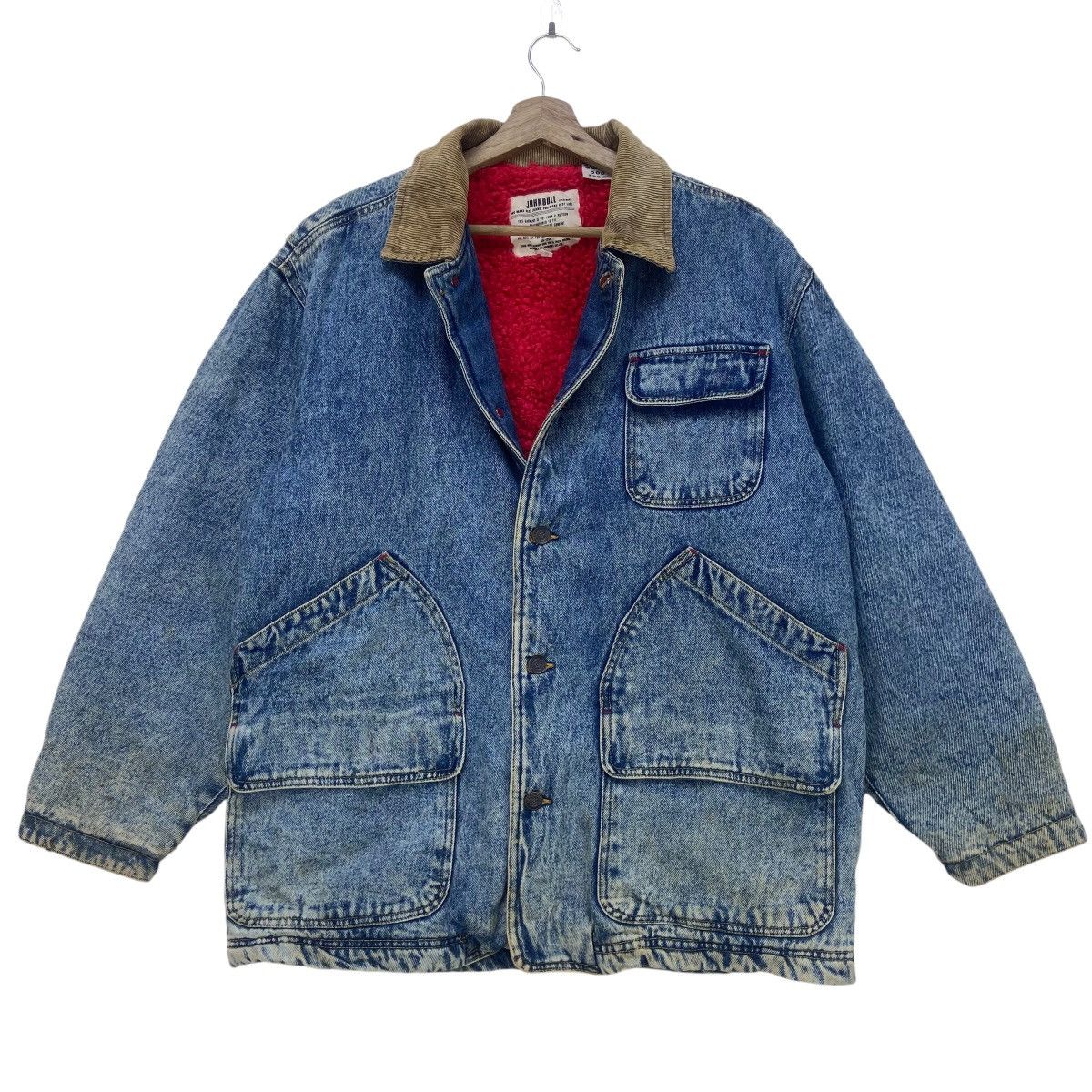 Johnbull Vintage Johnbull Worker Sherpa Lining Denim Barn Jacket Size US M / EU 48-50 / 2 - 2 Thumbnail