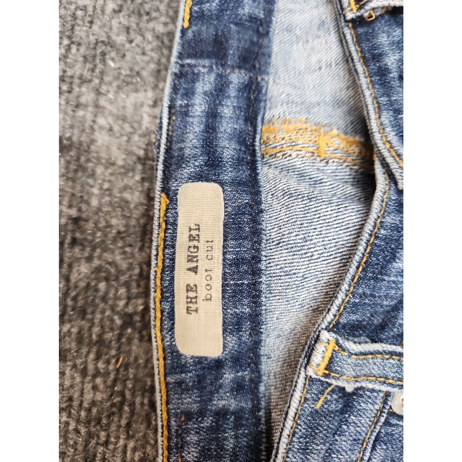 Denime AG Adriano Goldschmied The Angel Bootcut Jeans Women 29R Blue Fade Wash Denim Jeans Bootscut Women 29R Blue Fade Retro Style Size 29" - 2 Thumbnail