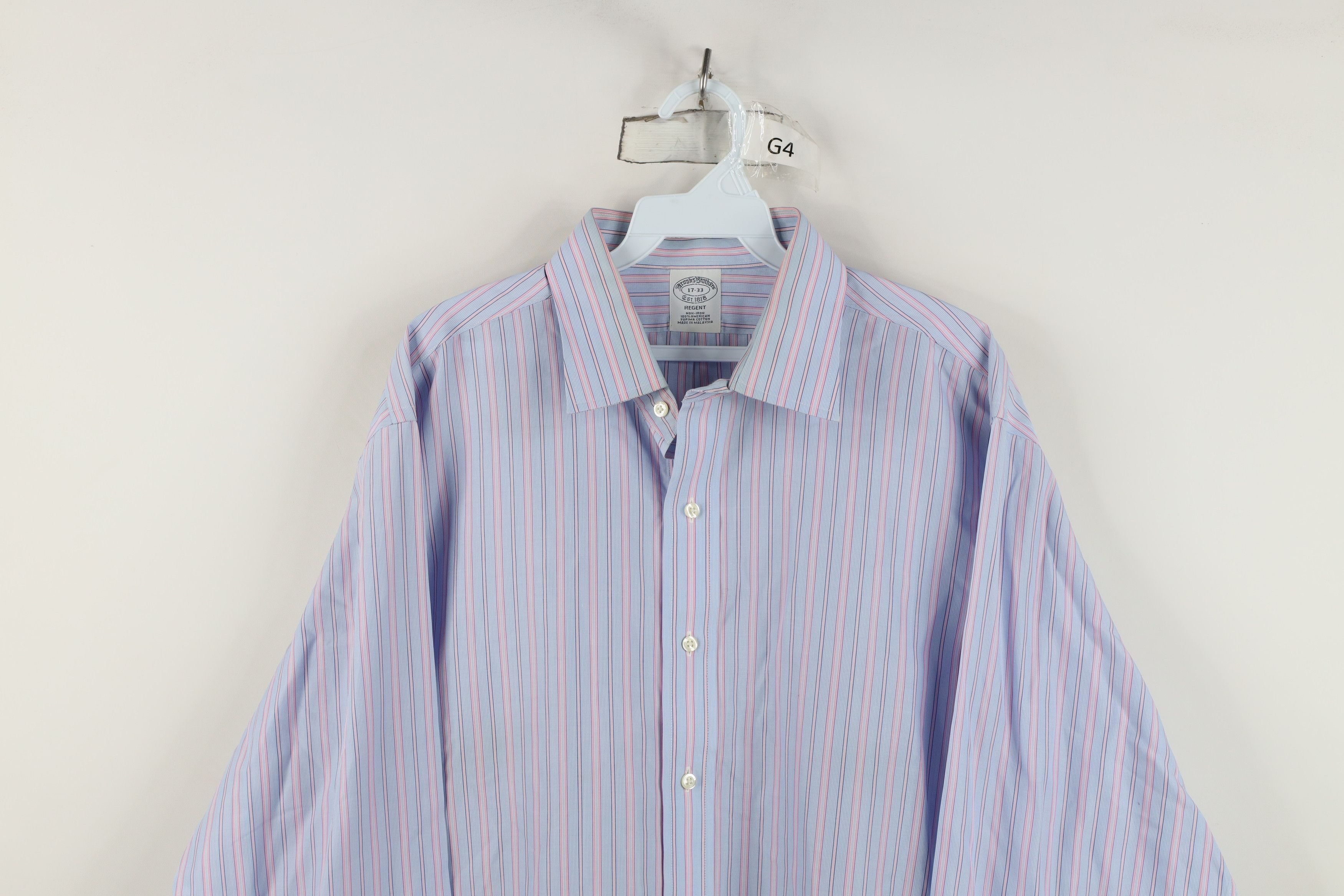 Brooks Brothers Vintage Brooks Brothers Cuff Striped Button Shirt Cotton Size US M / EU 48-50 / 2 - 2 Thumbnail