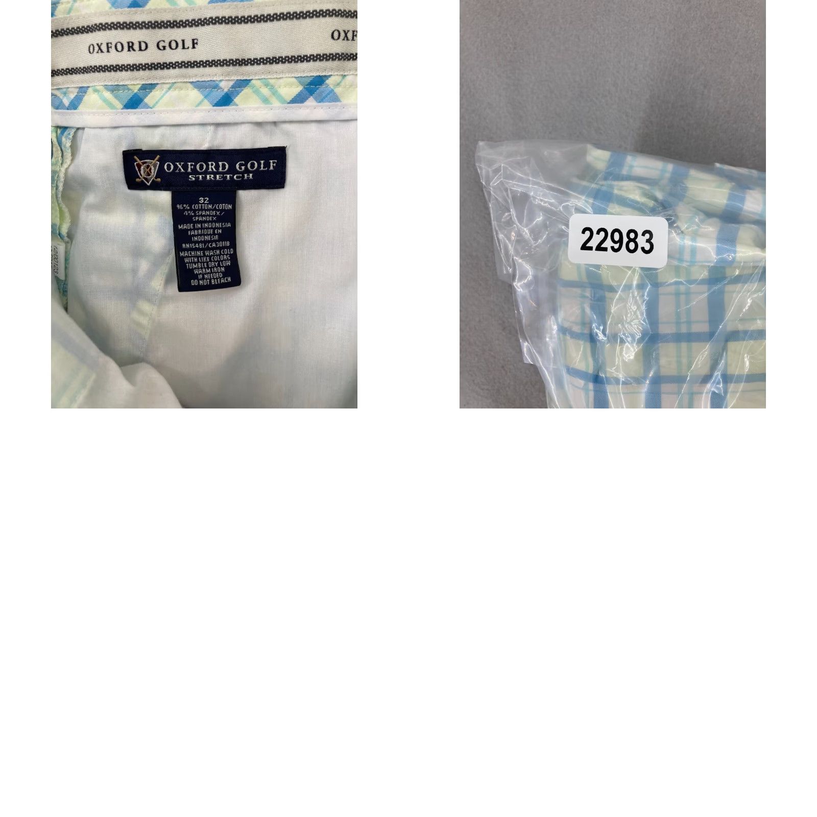 Vintage Oxford Golf Mens Shorts 32 Extra Large Plaid Outdoor Comfort Size US 32 / EU 48 - 8 Thumbnail