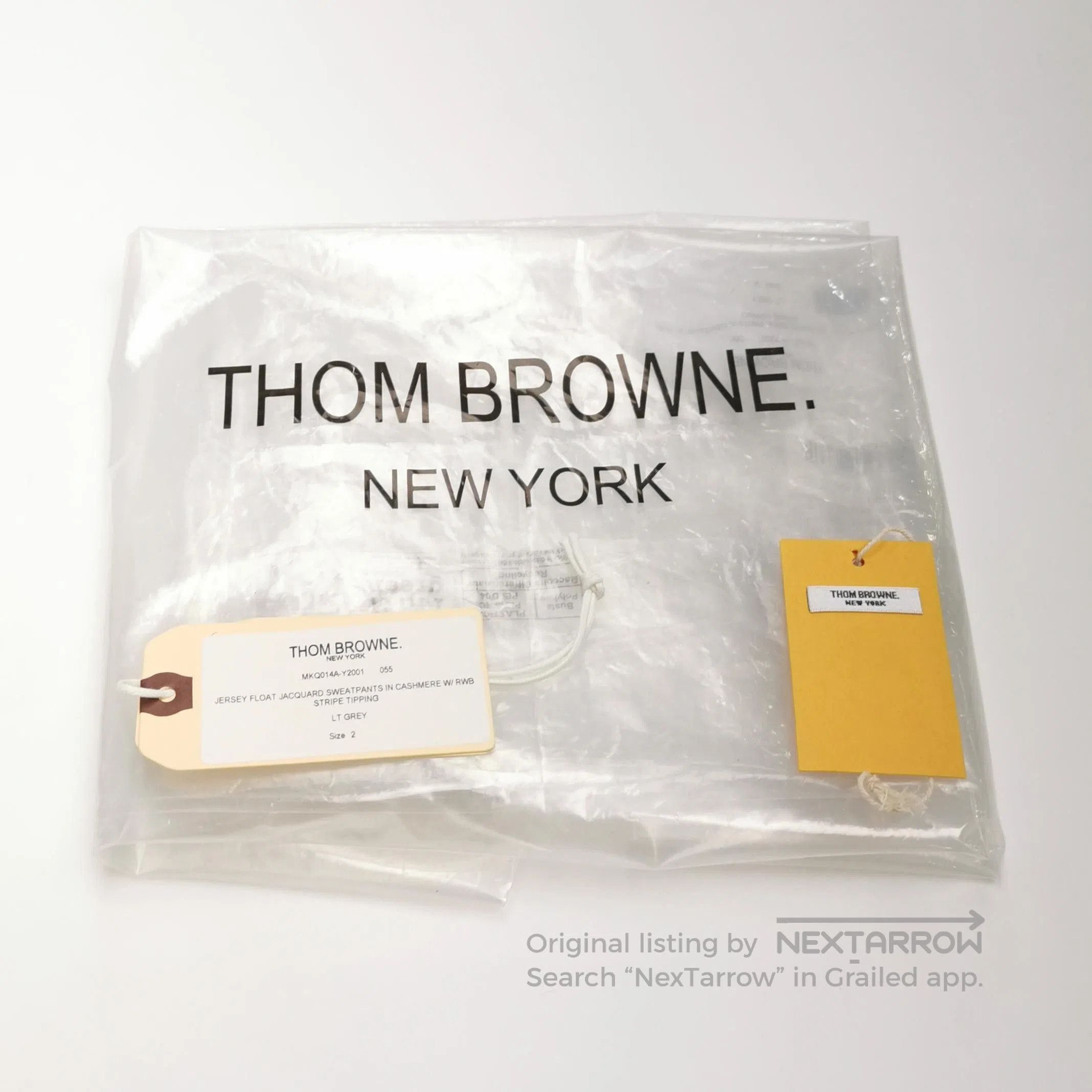 Thom Browne Thom Browne Gray Striped Cuff Sweatpants. Size US 32 / EU 48 - 2 Thumbnail