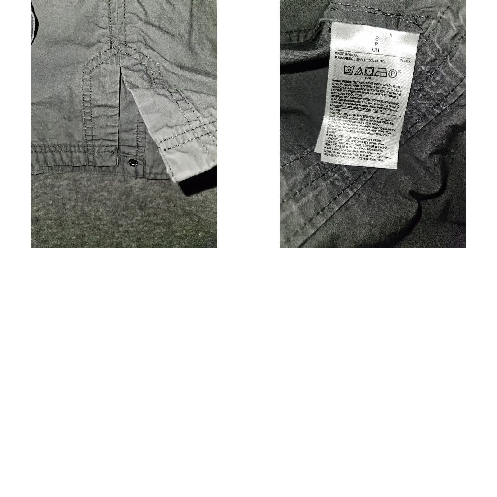 Banana Republic VINTAGE Banana Republic Military Jacket Women's Small Gray Full Zip Snap Size S / US 4 / IT 40 - 9 Thumbnail