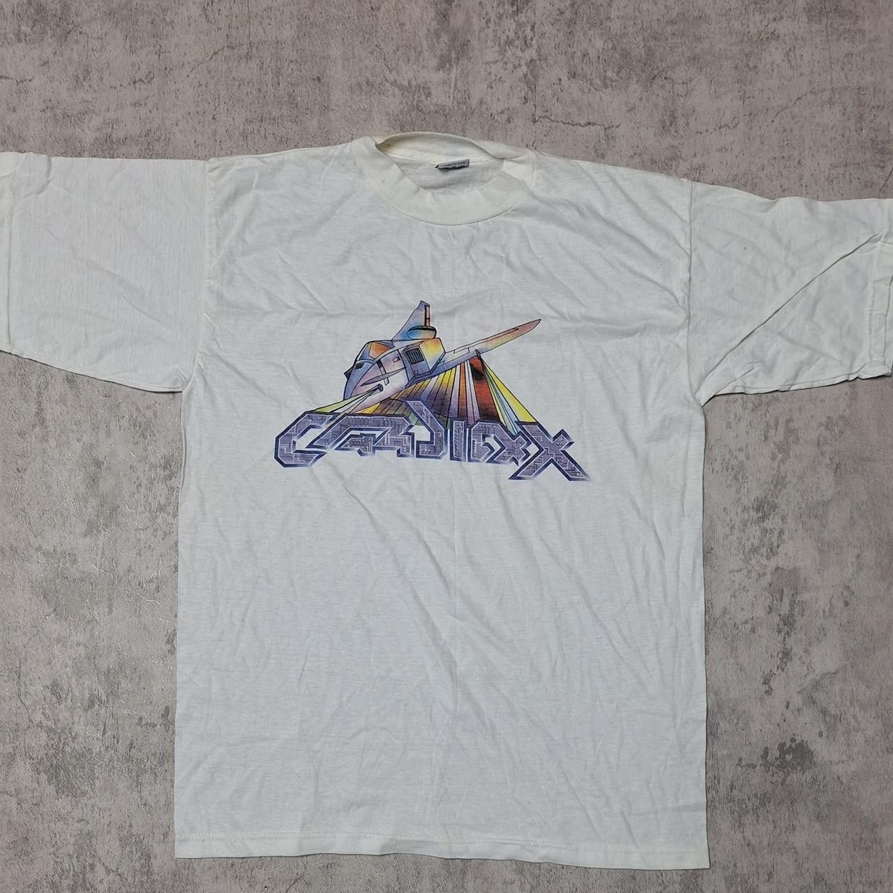 Other 1980s white vintage t-shirt with unique front Size US XL / EU 56 / 4 - 1 Thumbnail