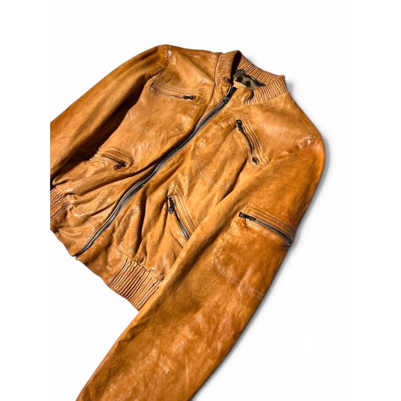 Dolce & Gabbana Dolce & Gabbana Leopard Lined Leather Bomber Jacket Size M / US 6-8 / IT 42-44 - 6 Thumbnail