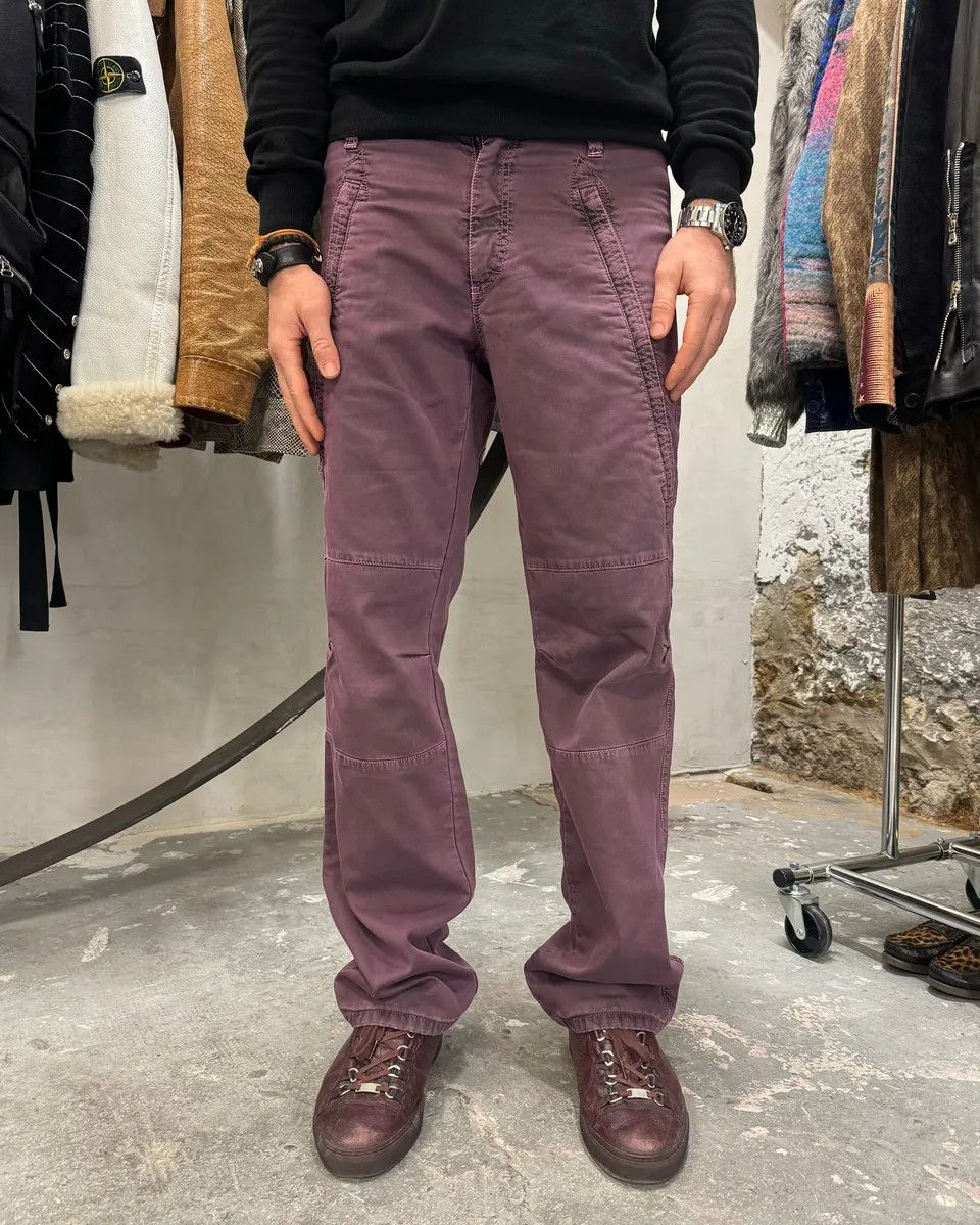 Dolce & Gabbana AW2003 Dolce & Gabbana Purple Bondage Relaxed Spectrum Pants Size US 33 - 4 Thumbnail