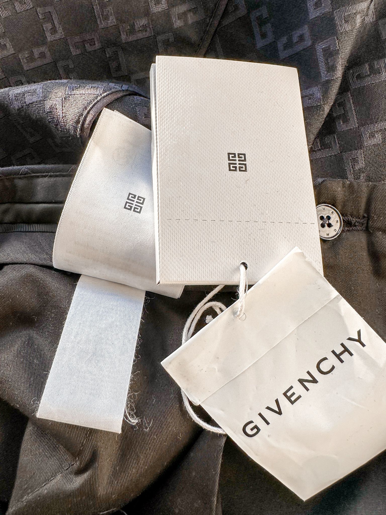 Givenchy Givenchy 4G-Logo Straight-Leg Wool and Silk-Blend Trousers Size 38R - 16 Thumbnail