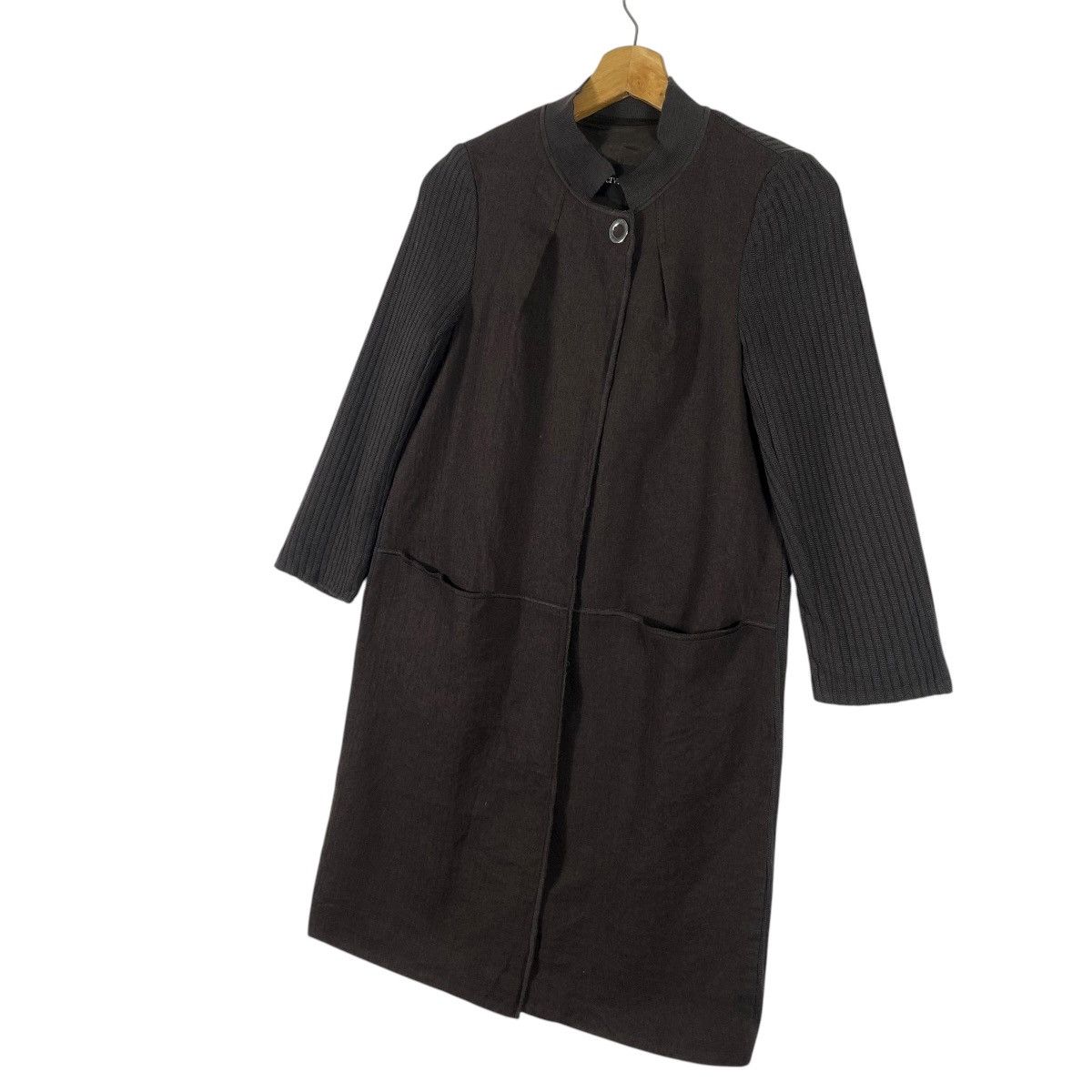 Other Cividini Italy Wool/Knit Button Jacket Size 40 Dark Brown Size S / US 4 / IT 40 - 2 Thumbnail