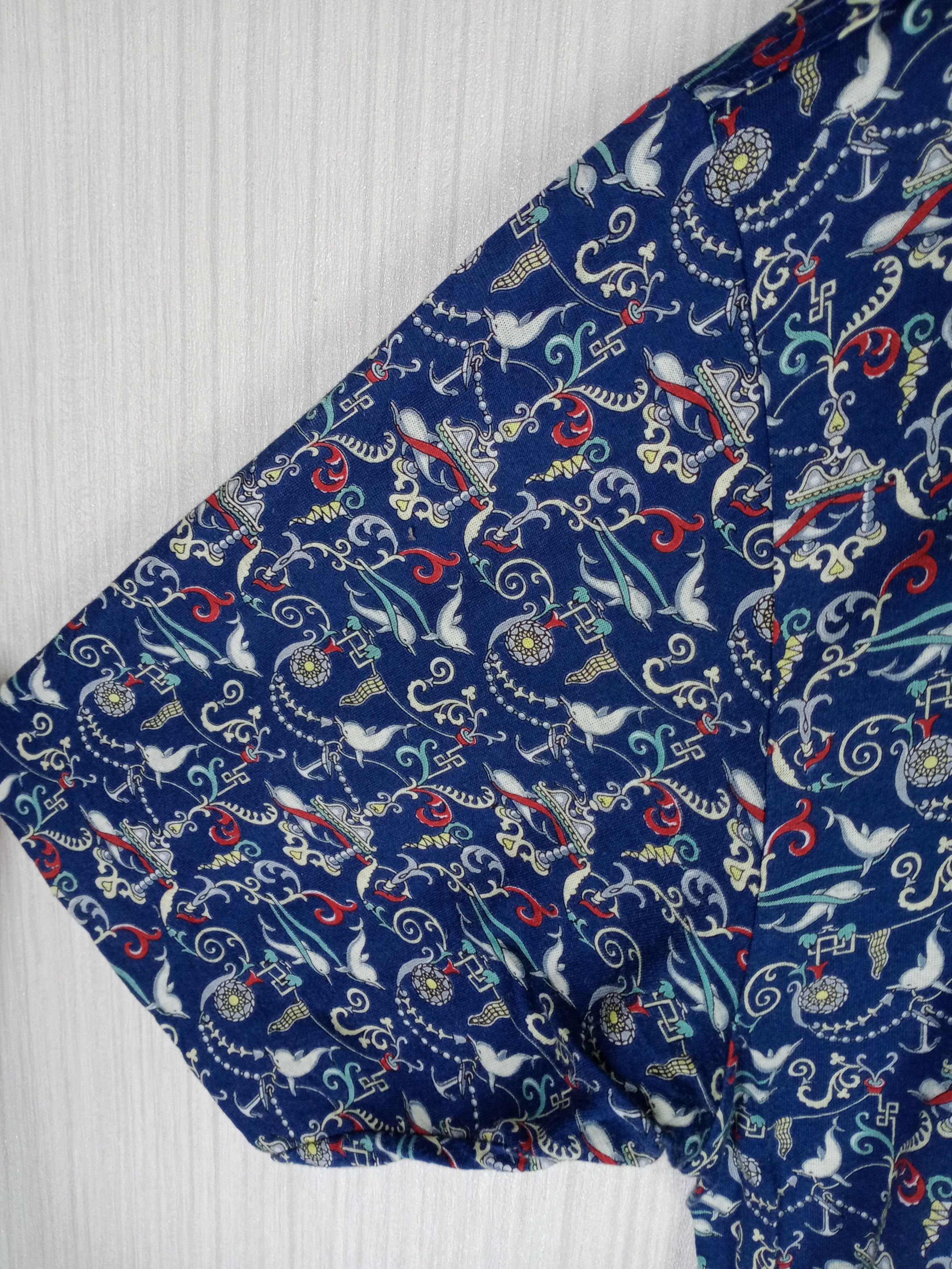 Salvatore Ferragamo Rare Vintage Salvatore Ferragamo Fullprint Polo Shirt Size US M / EU 48-50 / 2 - 5 Thumbnail