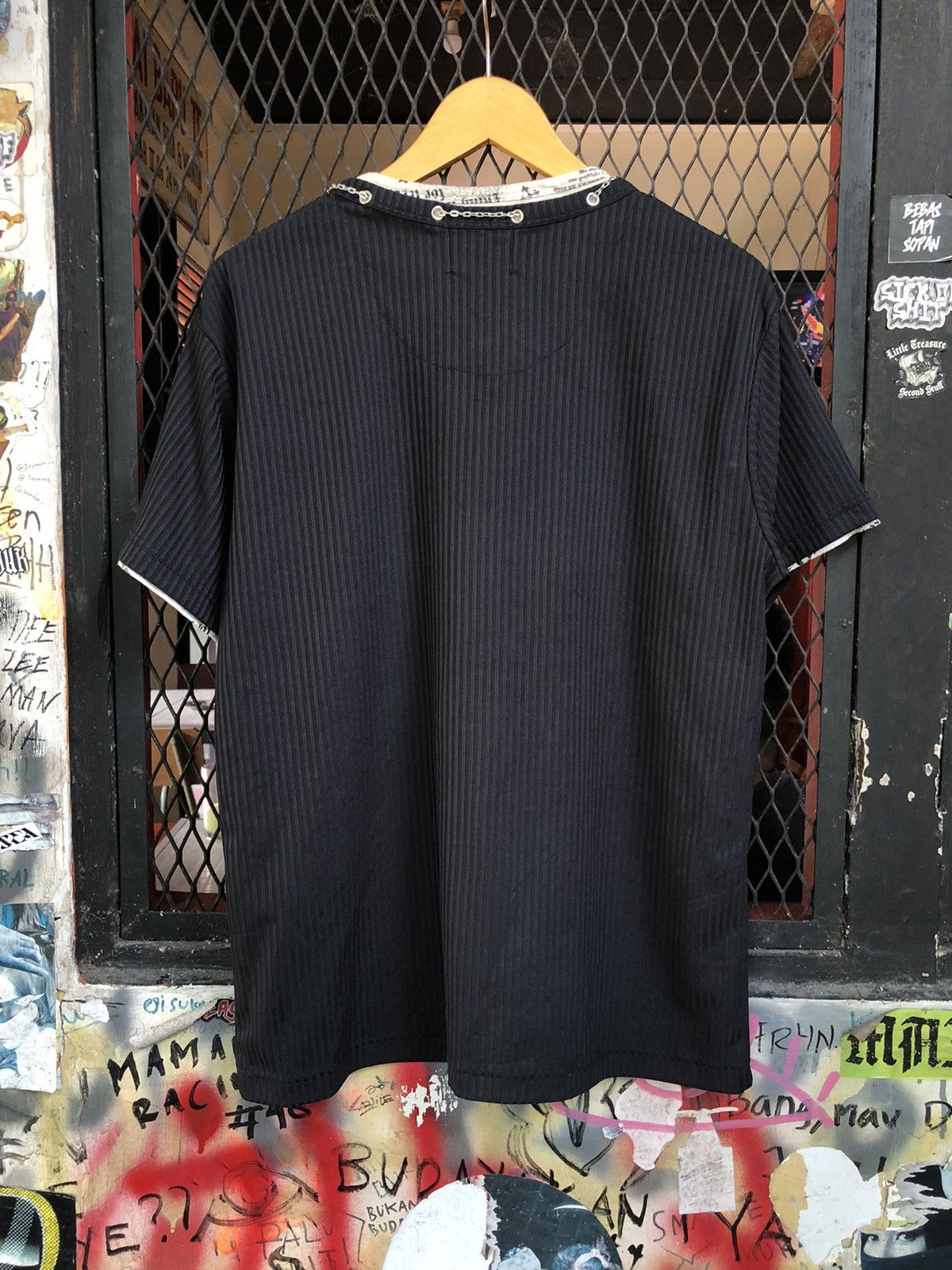 If Six Was Nine × Japanese Brand × Le Grande Bleu (L.G.B.) JAPANESE COLLINS POEM SHIRT PUNK STYLE Size US L / EU 52-54 / 3 - 3 Thumbnail