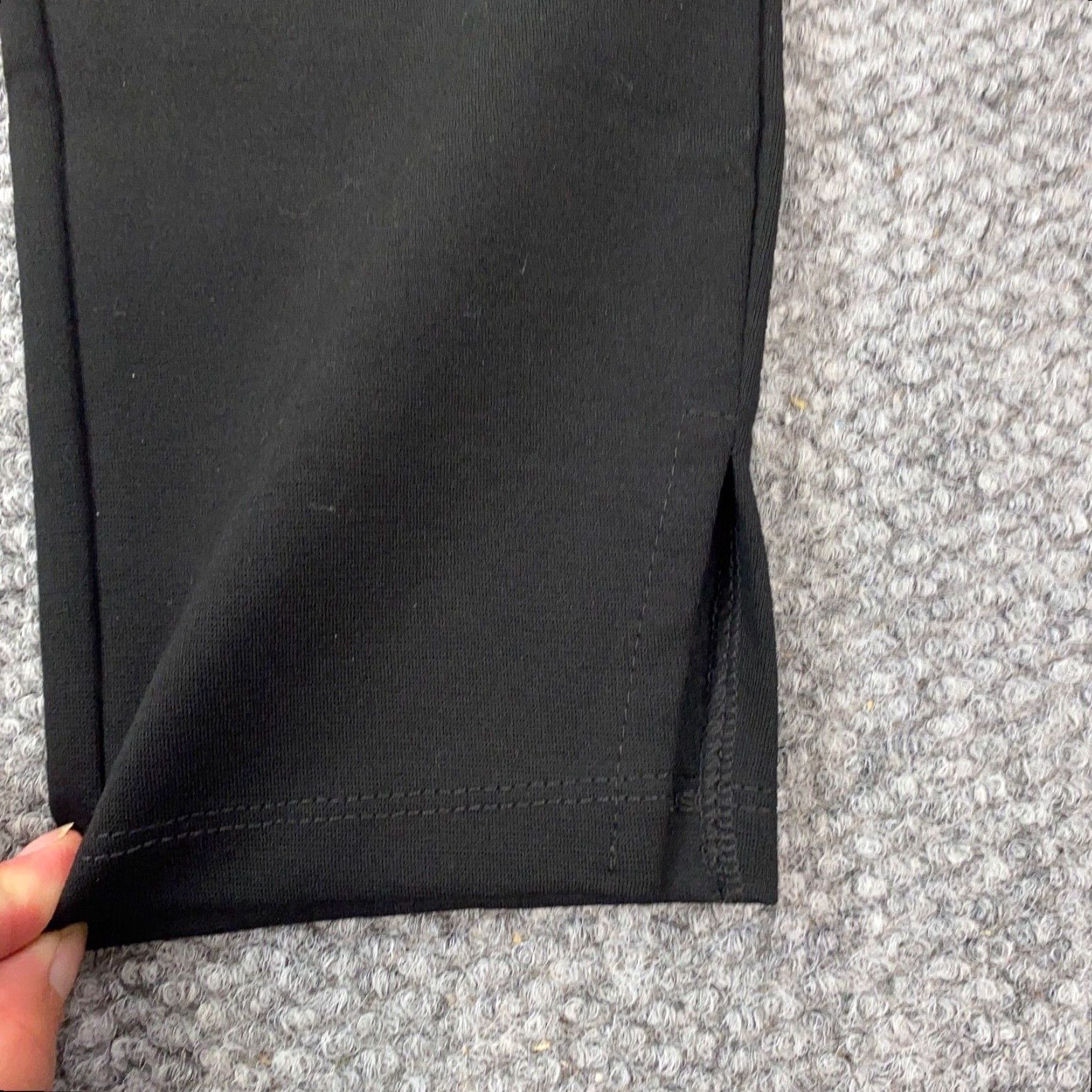 Vintage Chatoyant Womens Leggings Small Black Mid-Rise Back Pockets Stretch Size 28" / US 6 / IT 42 - 4 Thumbnail