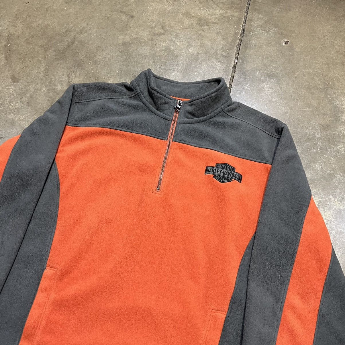 Harley Davidson Harley Davidson Fleece Half Zip Jacket Sweatshirt Logo Size US XXL / EU 58 / 5 - 4 Thumbnail