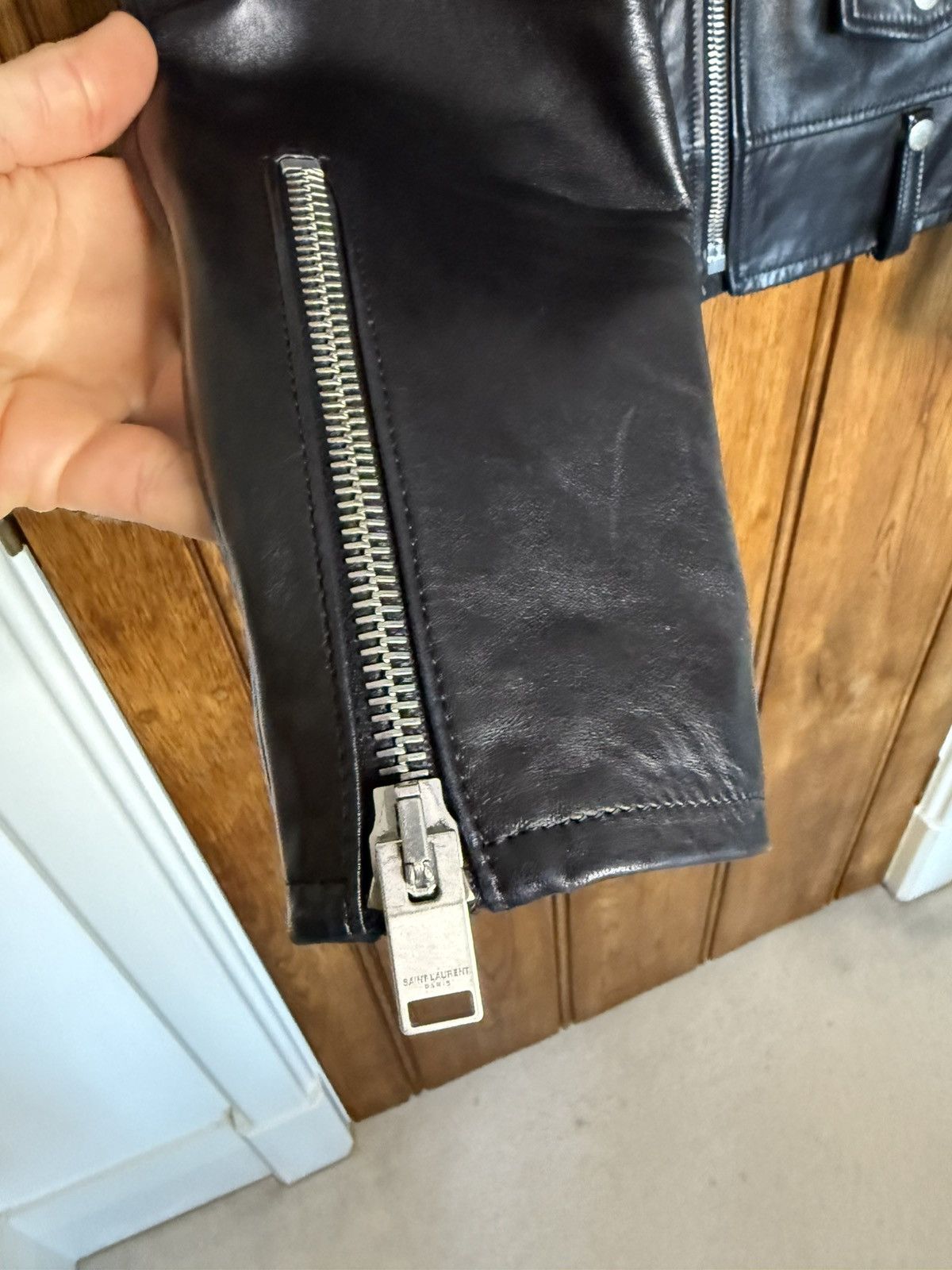 Saint Laurent Paris FW13 Holy Grail Saint Laurent L01 biker leather jacket 46 Size US S / EU 44-46 / 1 - 11 Thumbnail