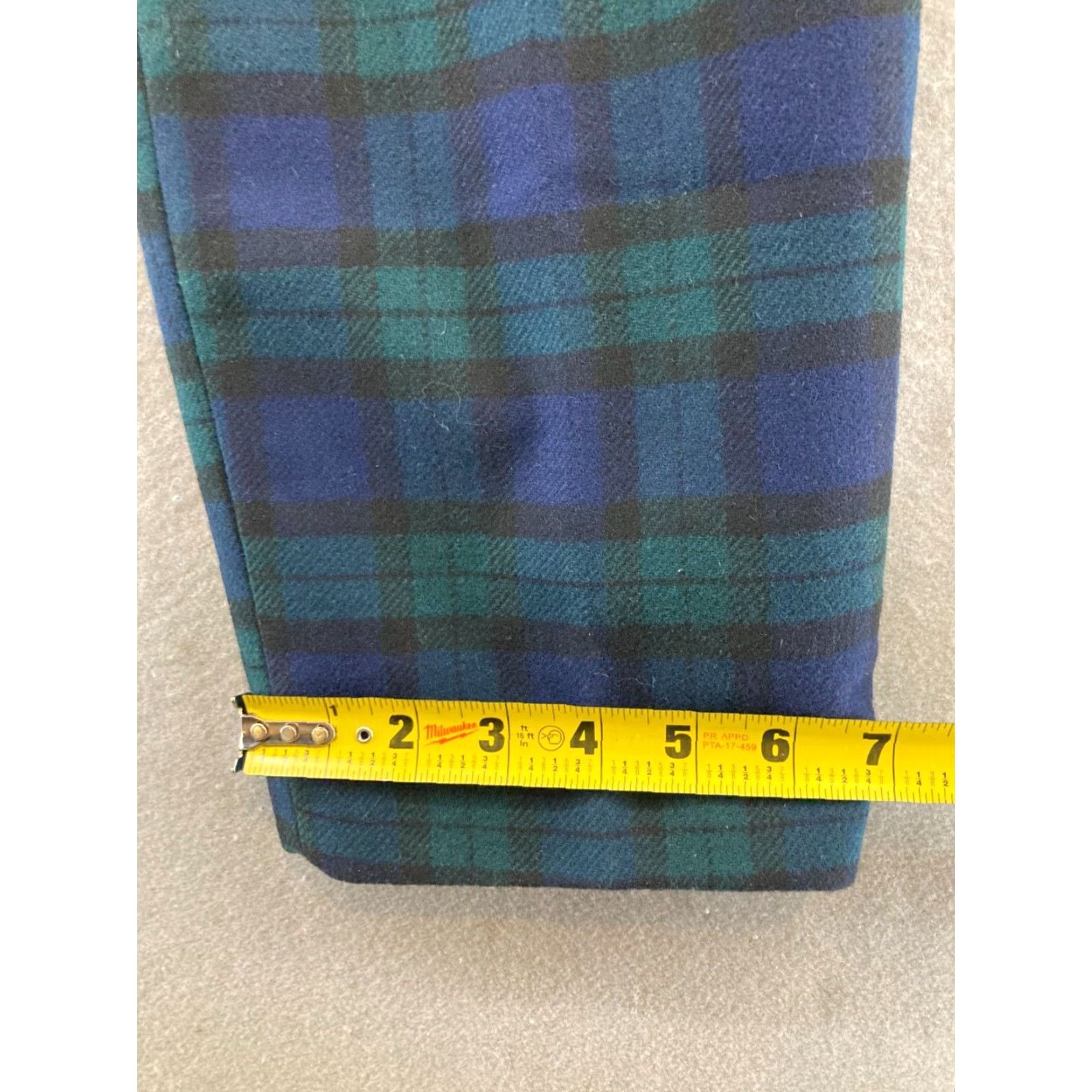 Vintage Chadwicks Womens Pants 6 Blue Plaid Green Lined Dress Pants Casual Workwear Size 28" / US 6 / IT 42 - 6 Thumbnail