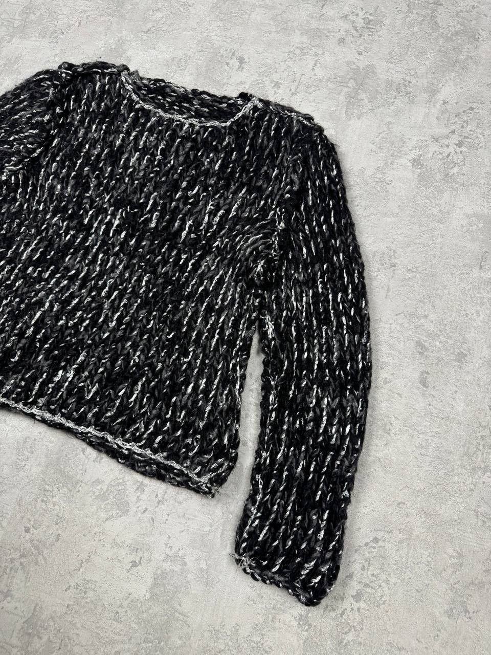 Dolce & Gabbana RARE Dolce & Gabbana Knit Silver Sweater Size M Size M / US 6-8 / IT 42-44 - 3 Thumbnail