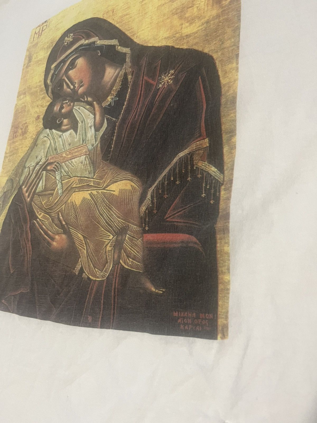 Jerzees 90s Virgin Mary C.A.L.L Pro-life 90s 2XL Activism Grail 1/2 Size US XXL / EU 58 / 5 - 2 Thumbnail