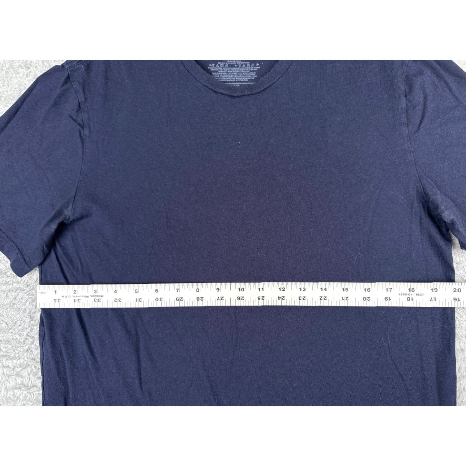 Tommy Hilfiger VINTAGE Tommy Hilfiger Shirt Adult Large Blue Crew Neck Short Sleeve 100% Cotton READ Size US L / EU 52-54 / 3 - 7 Thumbnail