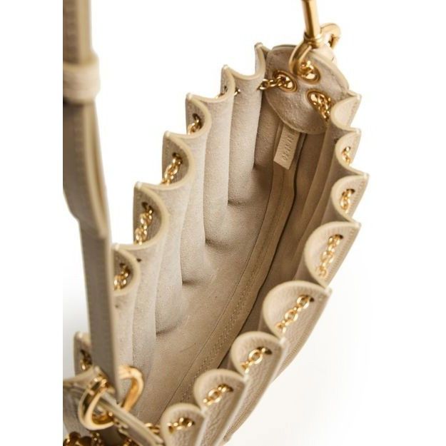 Chloe Chloe Sea Treasures Drawstring Deep Ivory Grained Leather Sh Size ONE SIZE - 4 Thumbnail