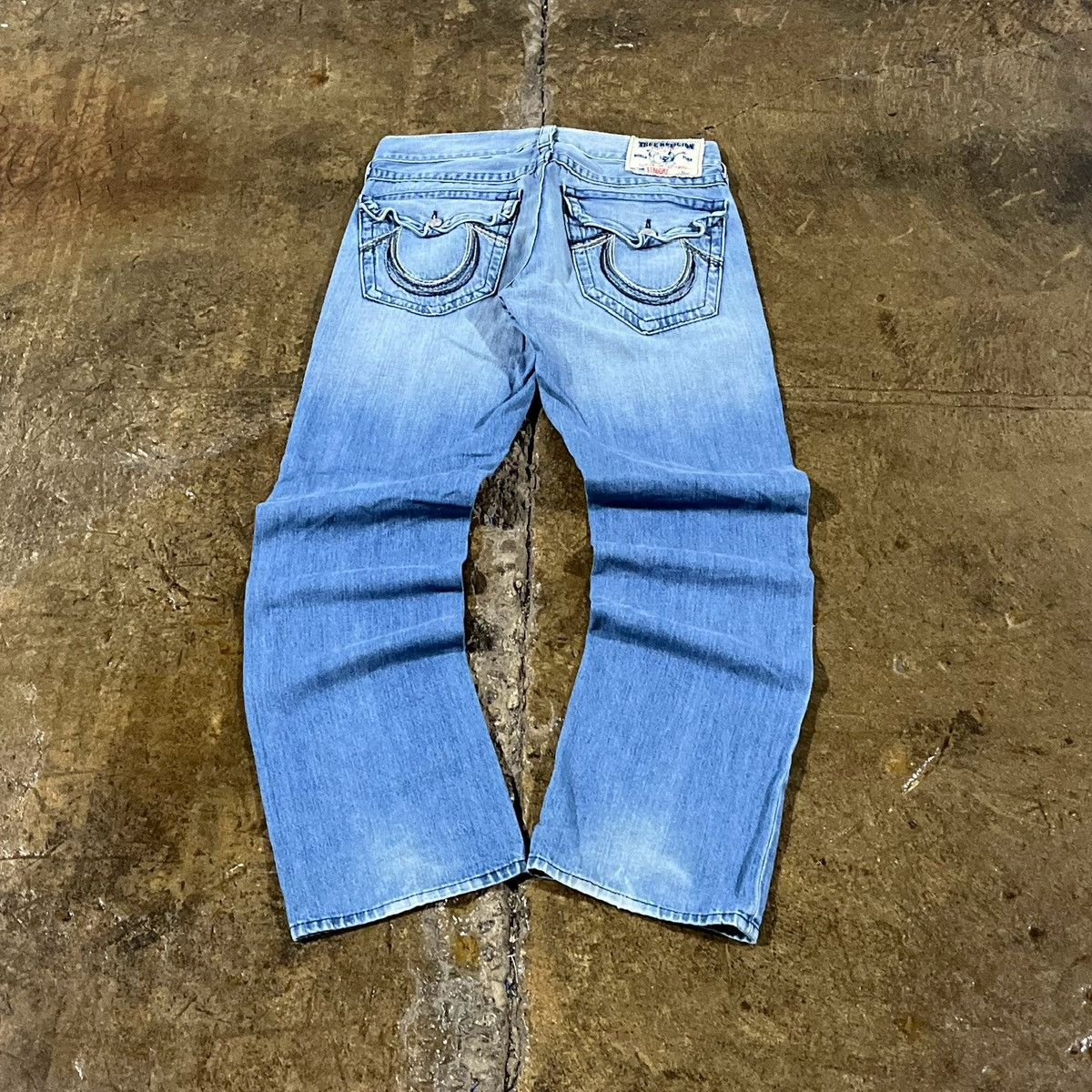 True Religion × Vintage Crazy Vintage Y2K True Religion Jeans Hip-Hop Skater Unique Size US 32 / EU 48 - 1 Thumbnail